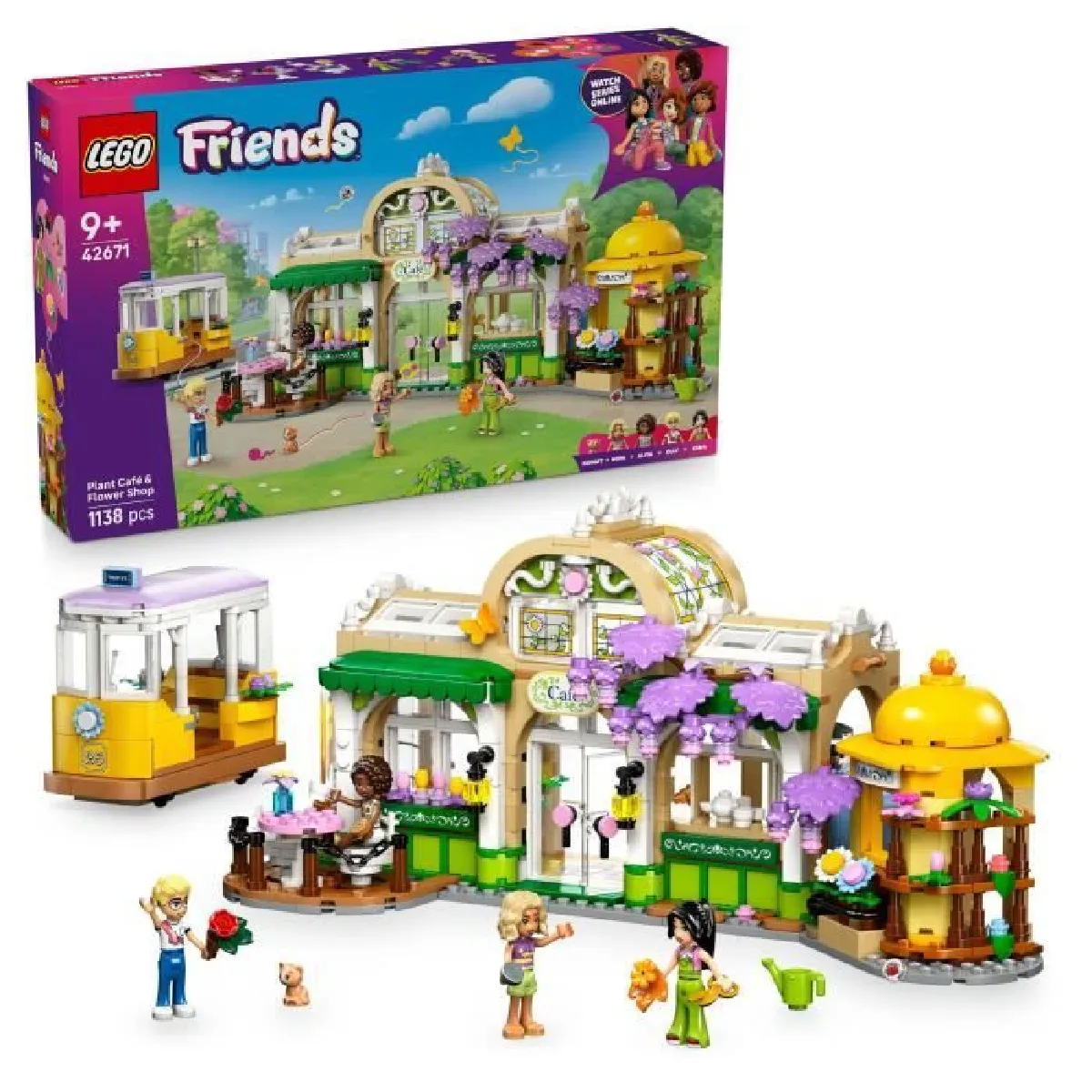 LEGO Friends 42671 Café des Plantes et Kiosque à Fleurs