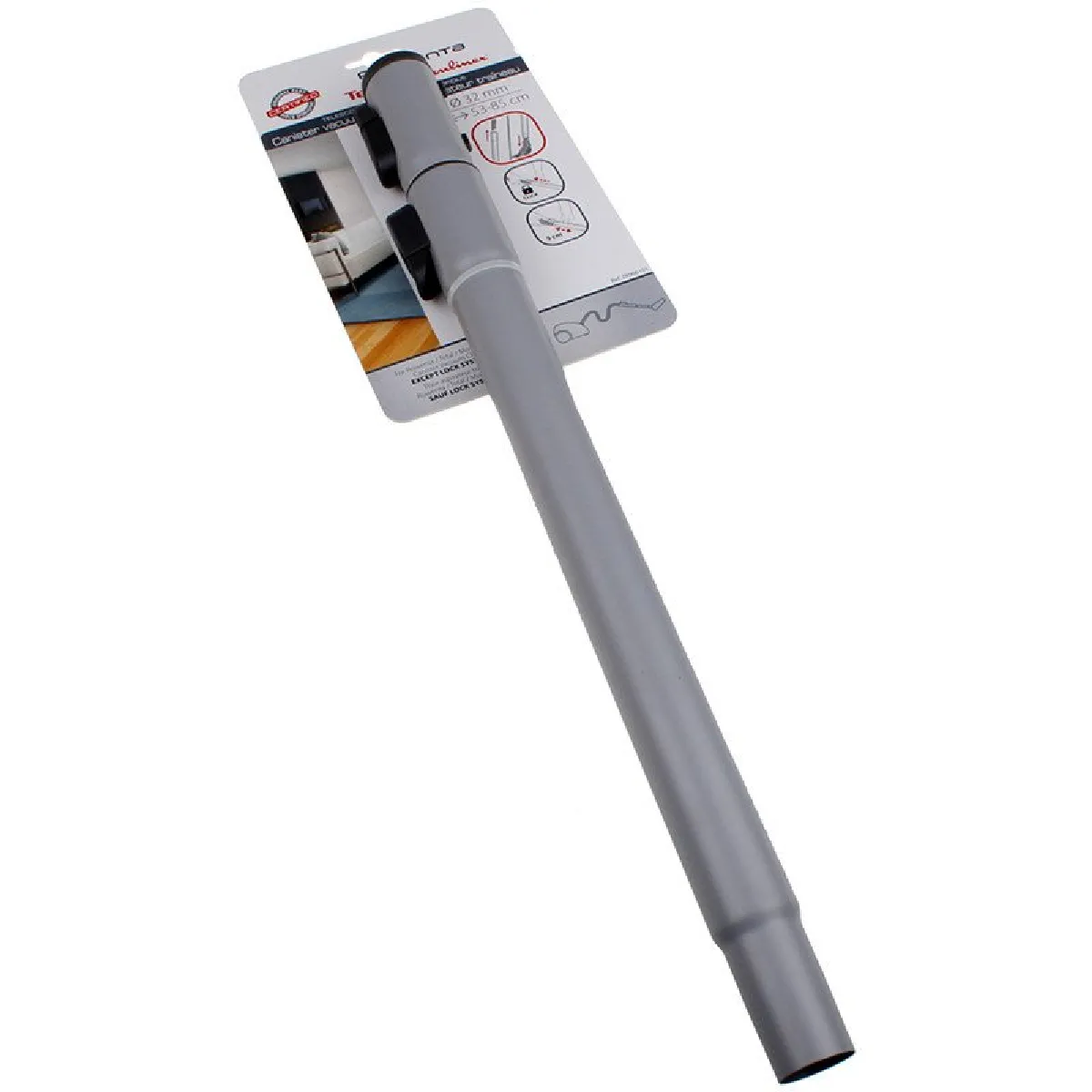 Tube Télescopique Rowenta ZR900201 – Diamètre 32 mm, Compatible Aspirateurs Traîneaux
