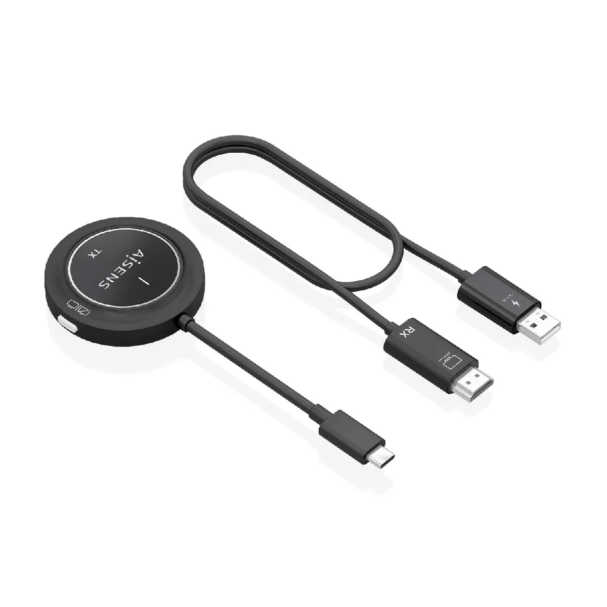 Aisens Noir Câble Usb-C Vers Hdmi