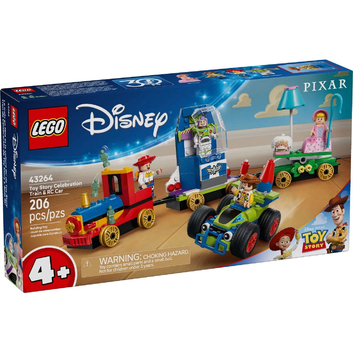 LEGO Disney - Le Train en fête et voiture RC Toy Story - 43264