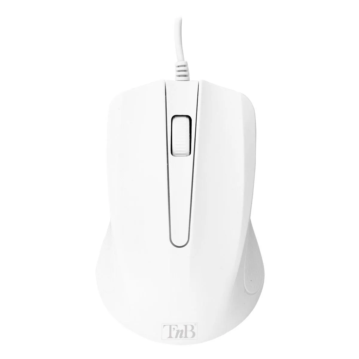 Ratón TnB Shark MSHARKWH USB 1000 DPI Blanc Compact Ambidextre - Image 3