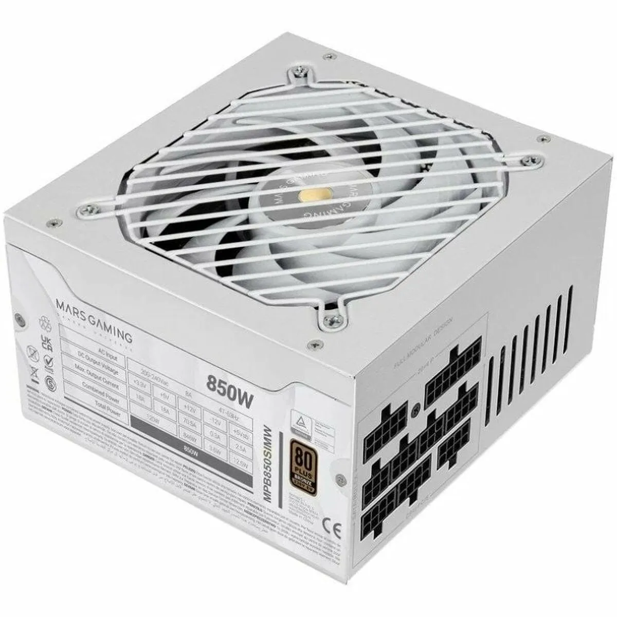 Mars Gaming Blanc Alimentation Mpb850simw - Neuf - Image 3