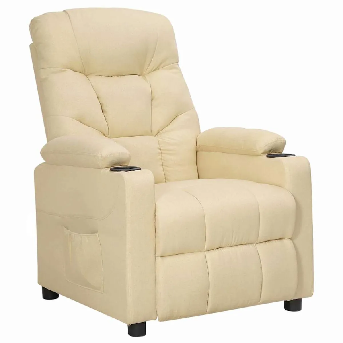 vidaXL - Fauteuil inclinable - Fauteuil de relaxation - Crème - Image 3