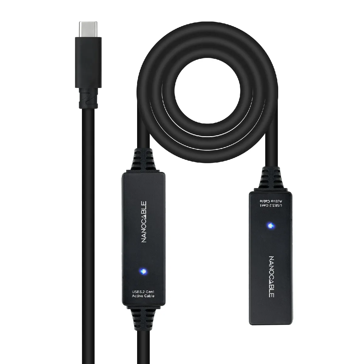 Nanocable Noir Câble Usb-C - 10 M