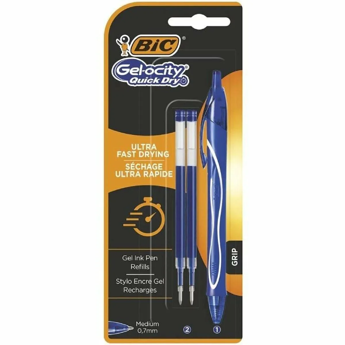 stylo à encre liquide Bic Gelocity Quick Dry 951757