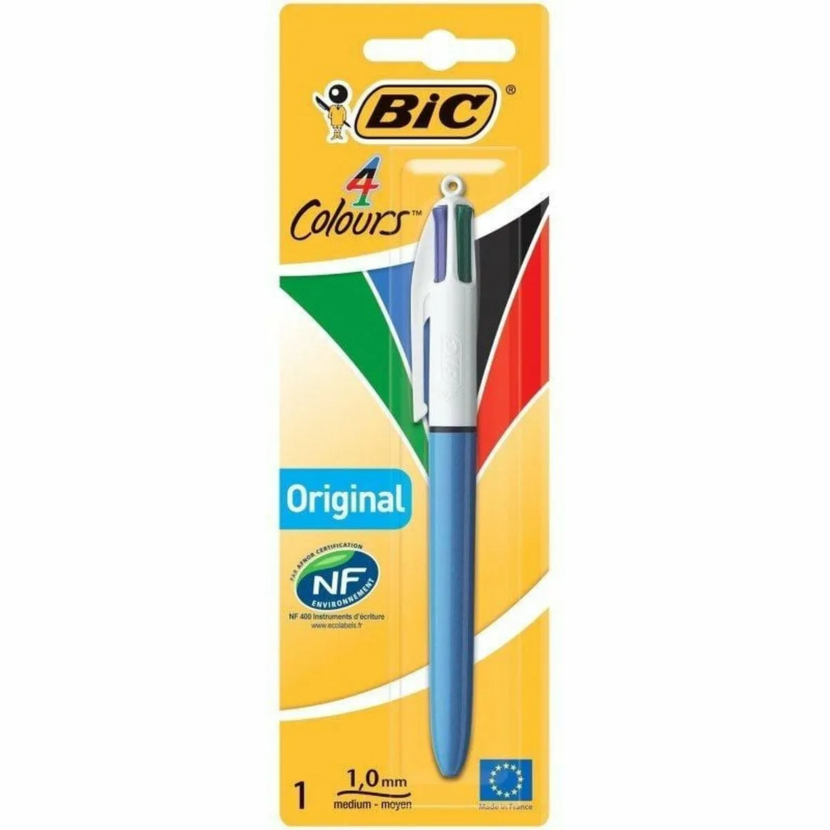 Stylo À Bille Original 4 Colours Pointe Moyenne Bic Le Stylo