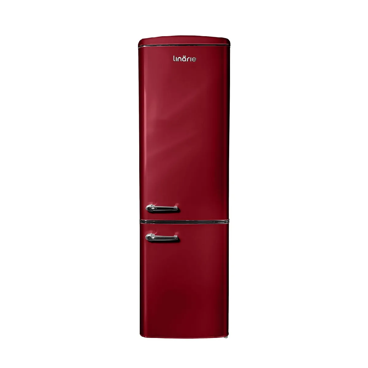 Non Communiqué Bordeaux Linarie Réfrigérateur Congélateur Retro Ljco250 244Litres - Image 2