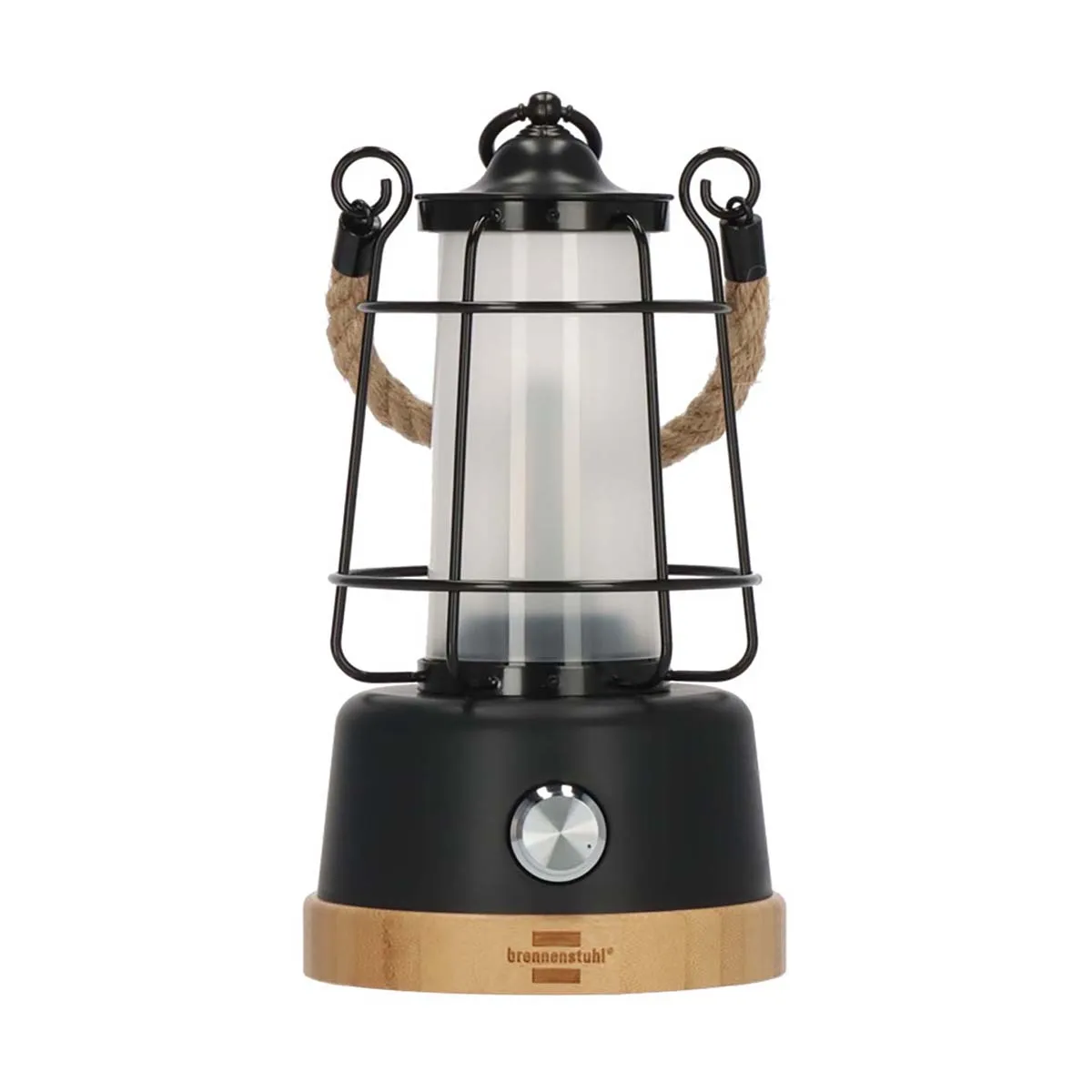 Brennenstuhl Noir Lampe De Camping Rechargeable Led 6W 350Lm Ipx4 Avec Corde De Chanvre