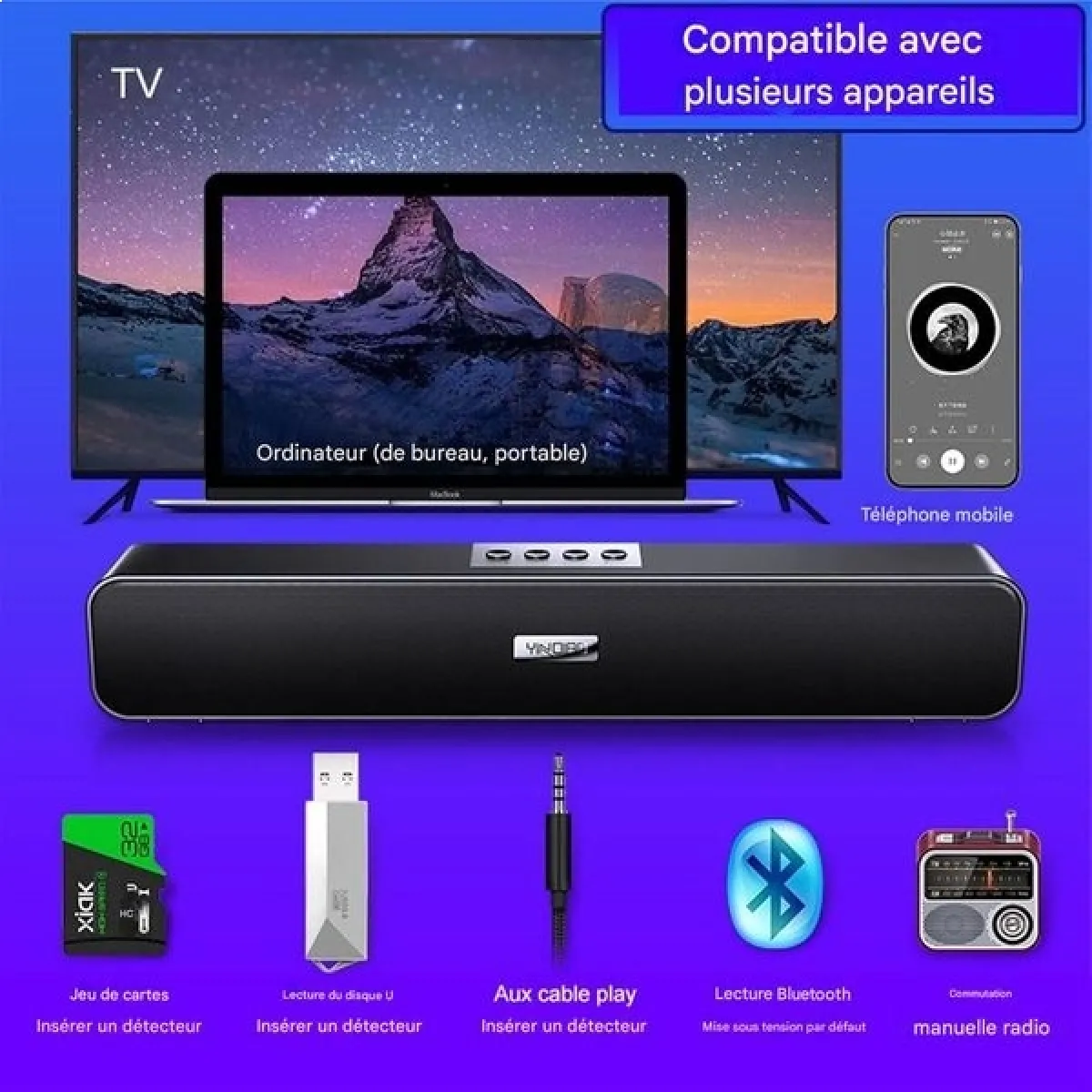 Enceinte Caméra Espion 4k Détection De Mouvement Micro Espion Wifi Et