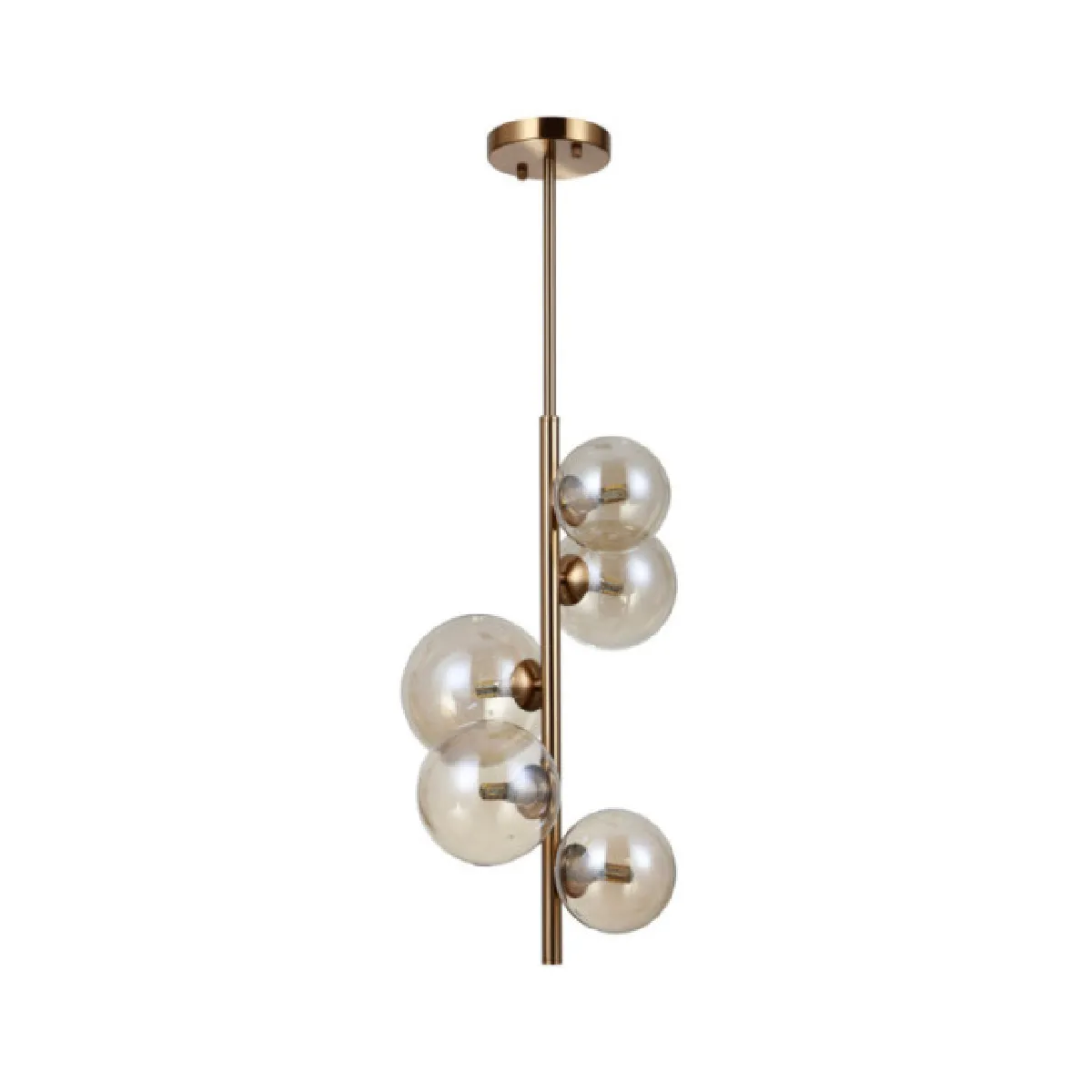 Luminaire center Lustre suspension verre - Or