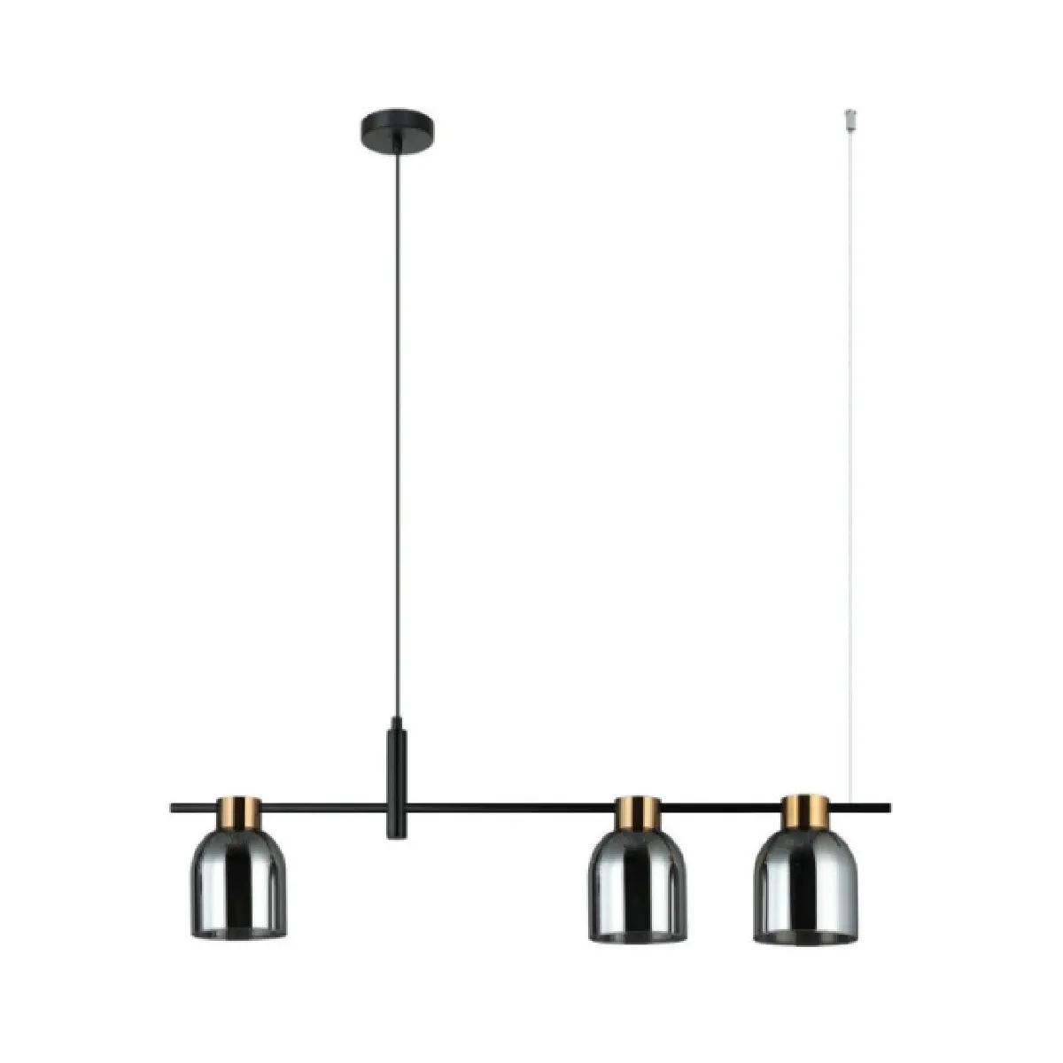 Luminaire_center Suspension acier E14 - Noir