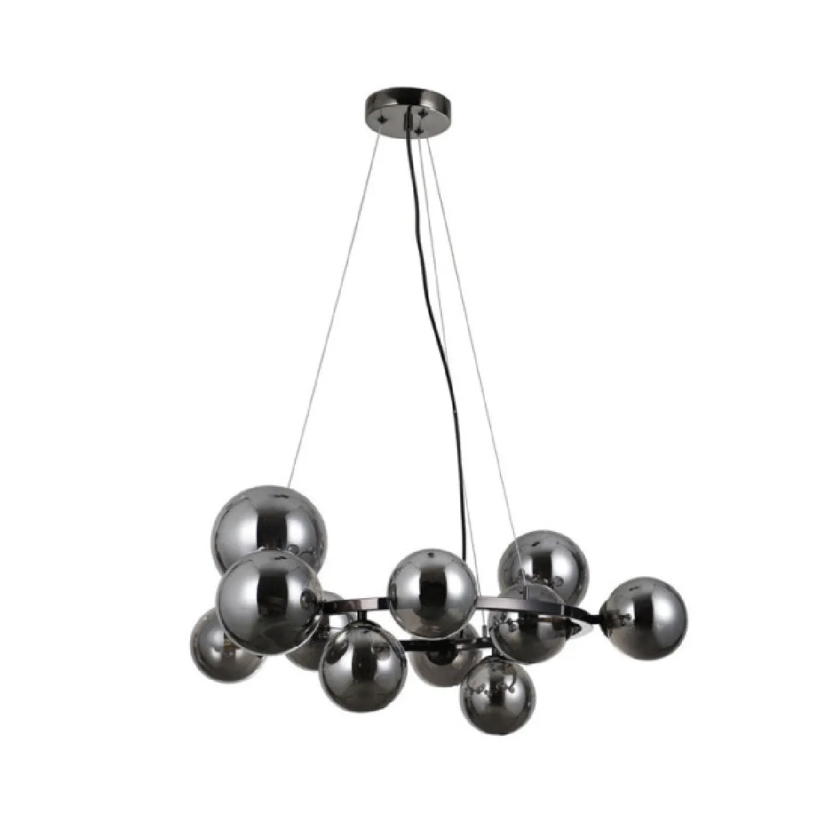 Luminaire_center Suspension Canello - Chromé noir