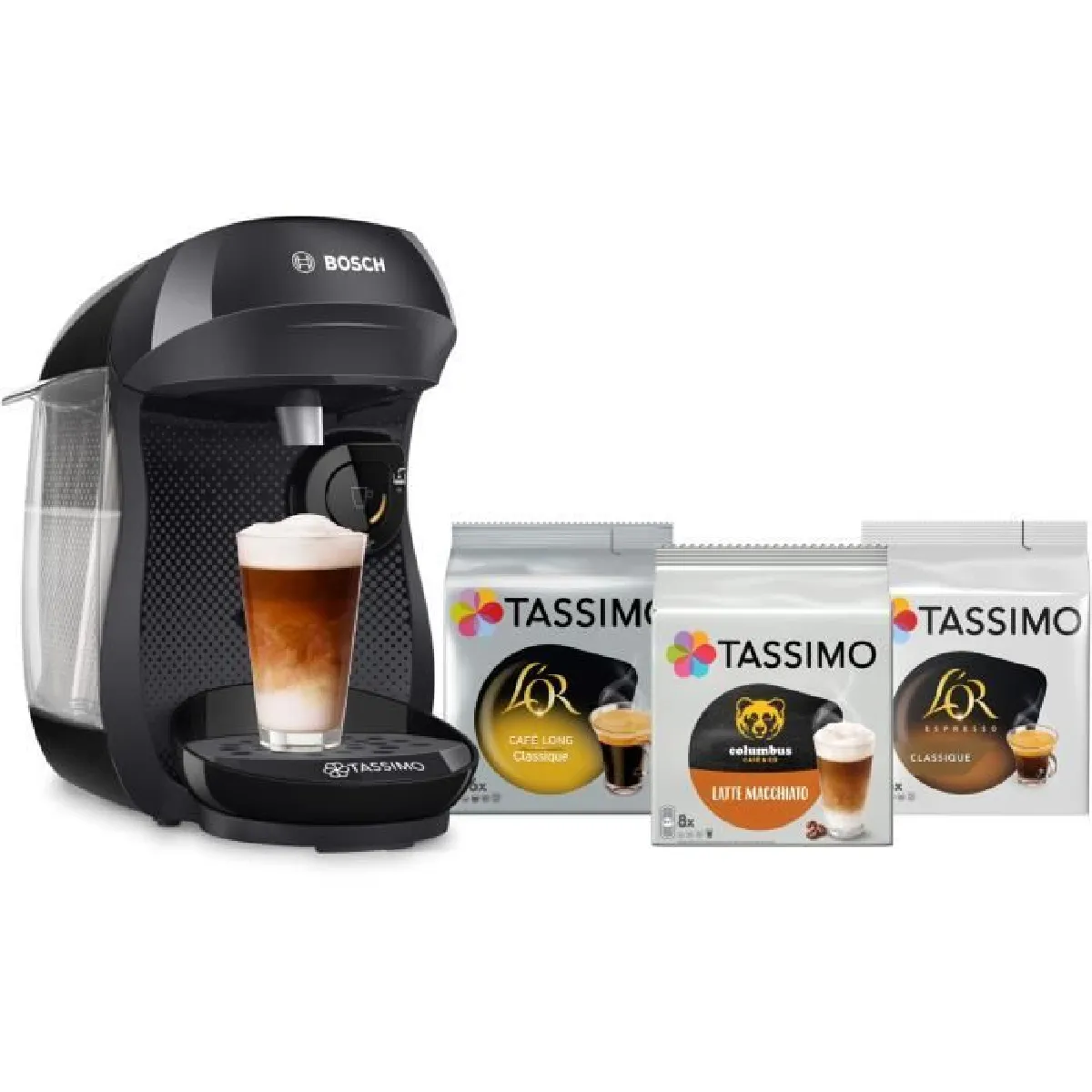 Machine à café Tassimo Happy + 3 packs de T Discs BOSCH TAS102EC3 - vue 2