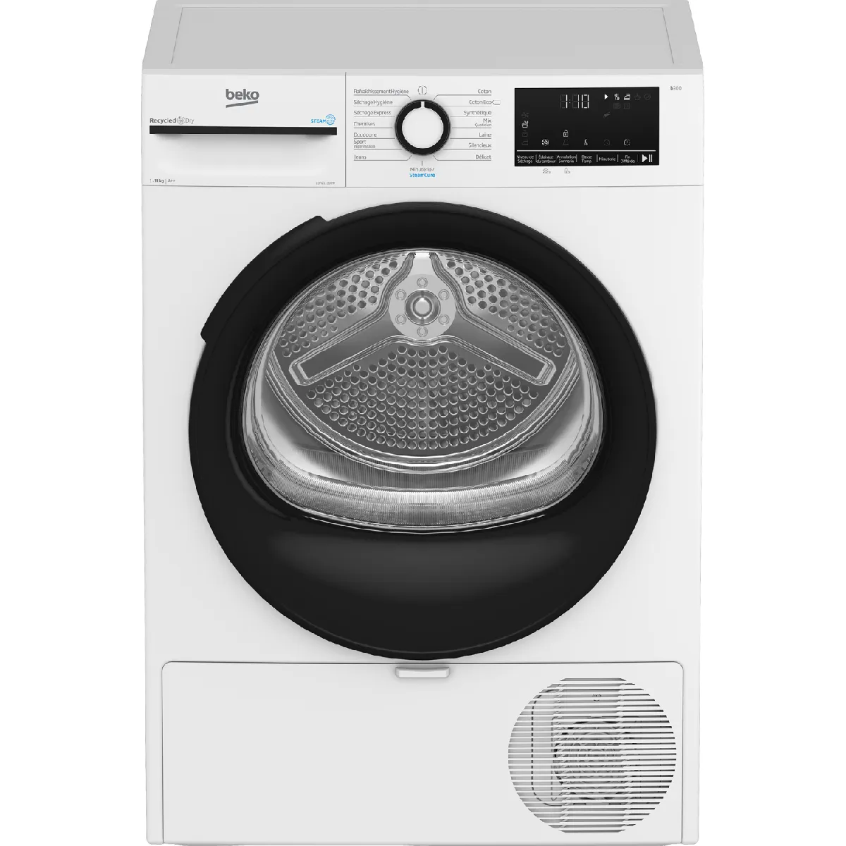 Sèche-Linge BEKO D3H211393W – Pompe À Chaleur 11 Kg, Tambour Inox