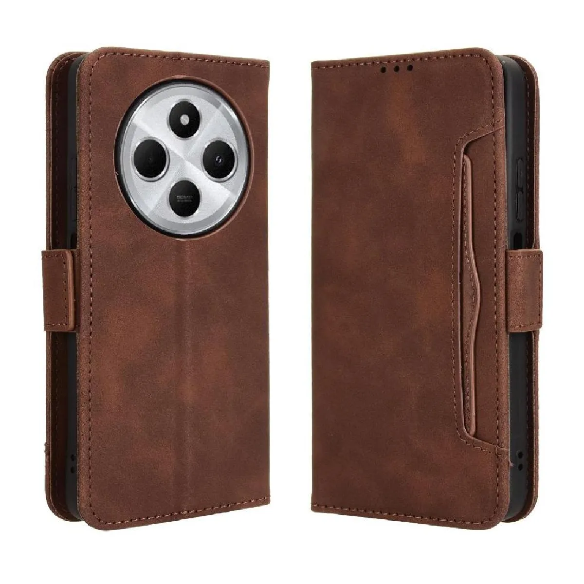 Générique Marron Coque Portefeuille Xiaomi 14C 4G