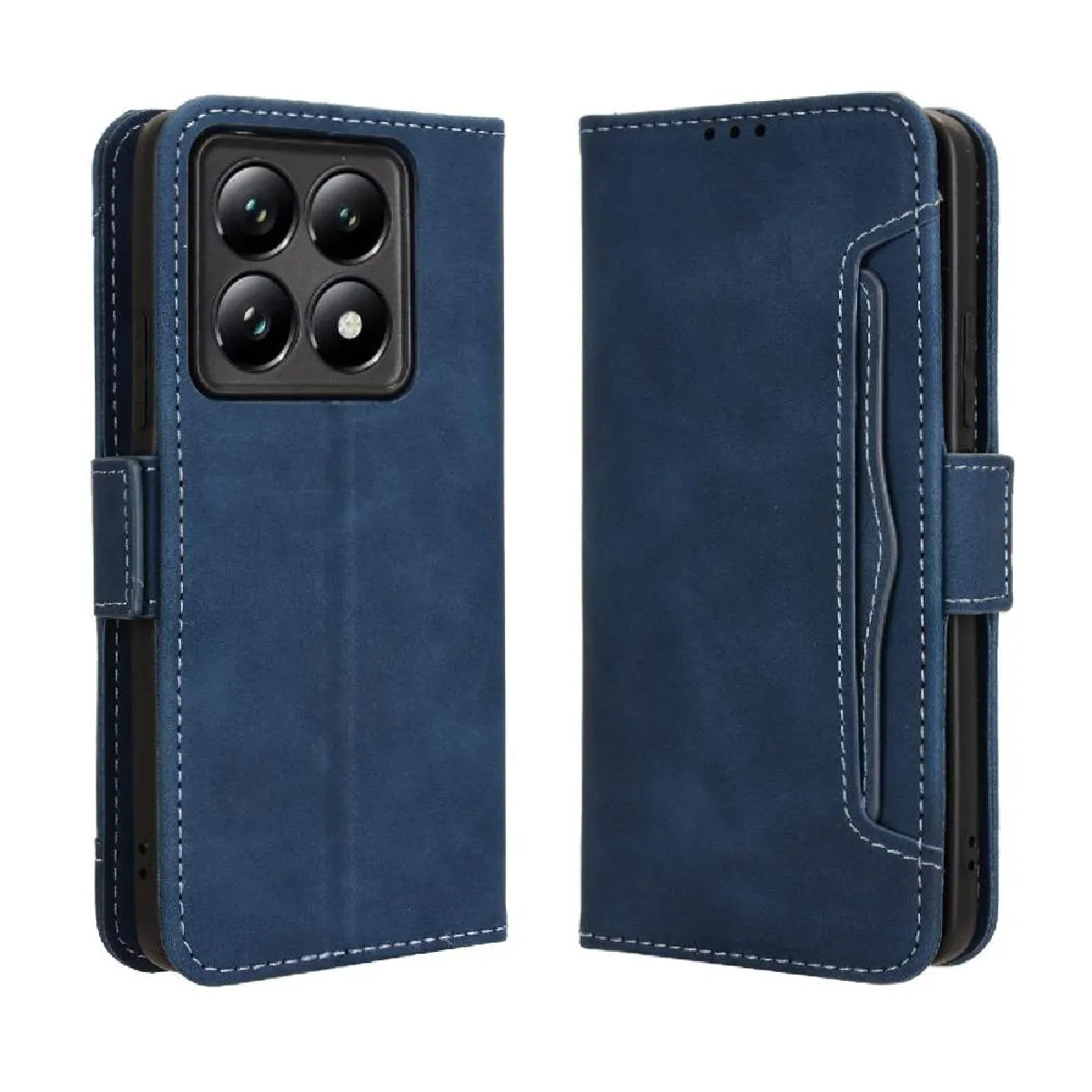 Générique Bleu Étui Portefeuille Avec Béquille Xiaomi 14T Pro
