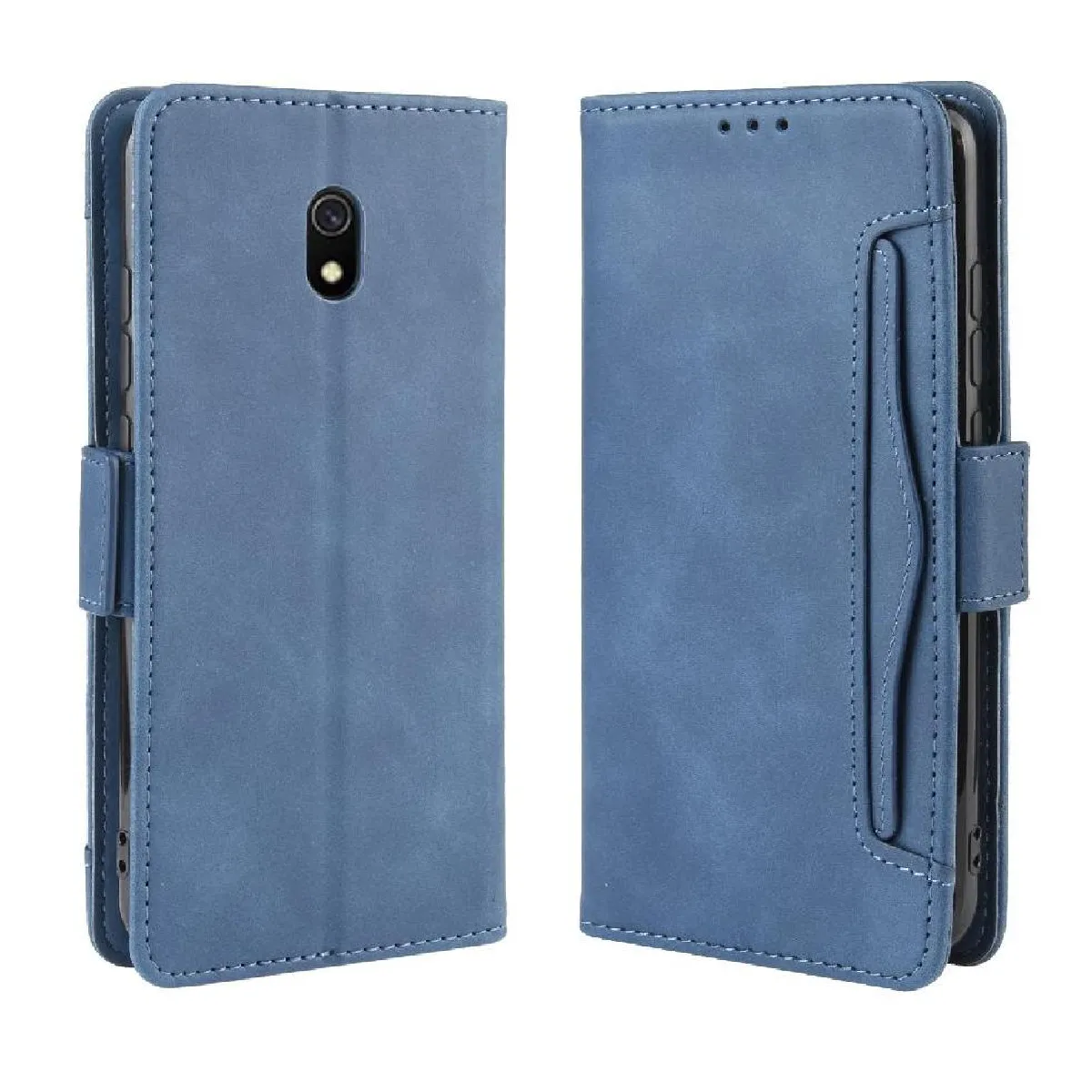 Générique Bleu Coque Portefeuille Xiaomi Redmi 8A