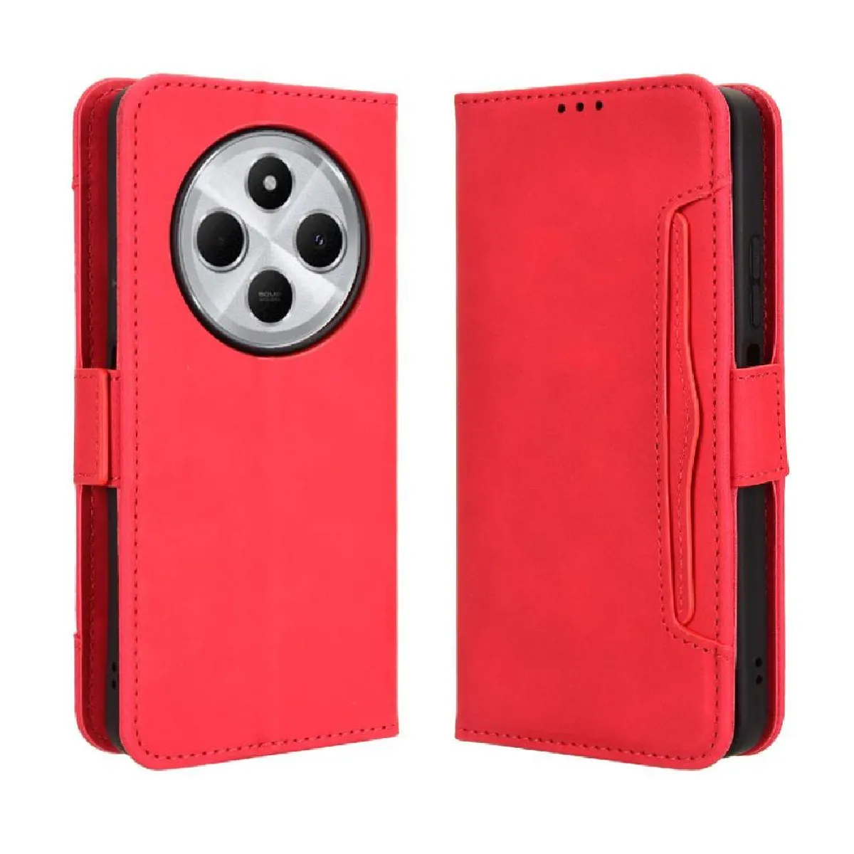 Générique Rouge Étui Portefeuille Magnétique Xiaomi 14C 4G