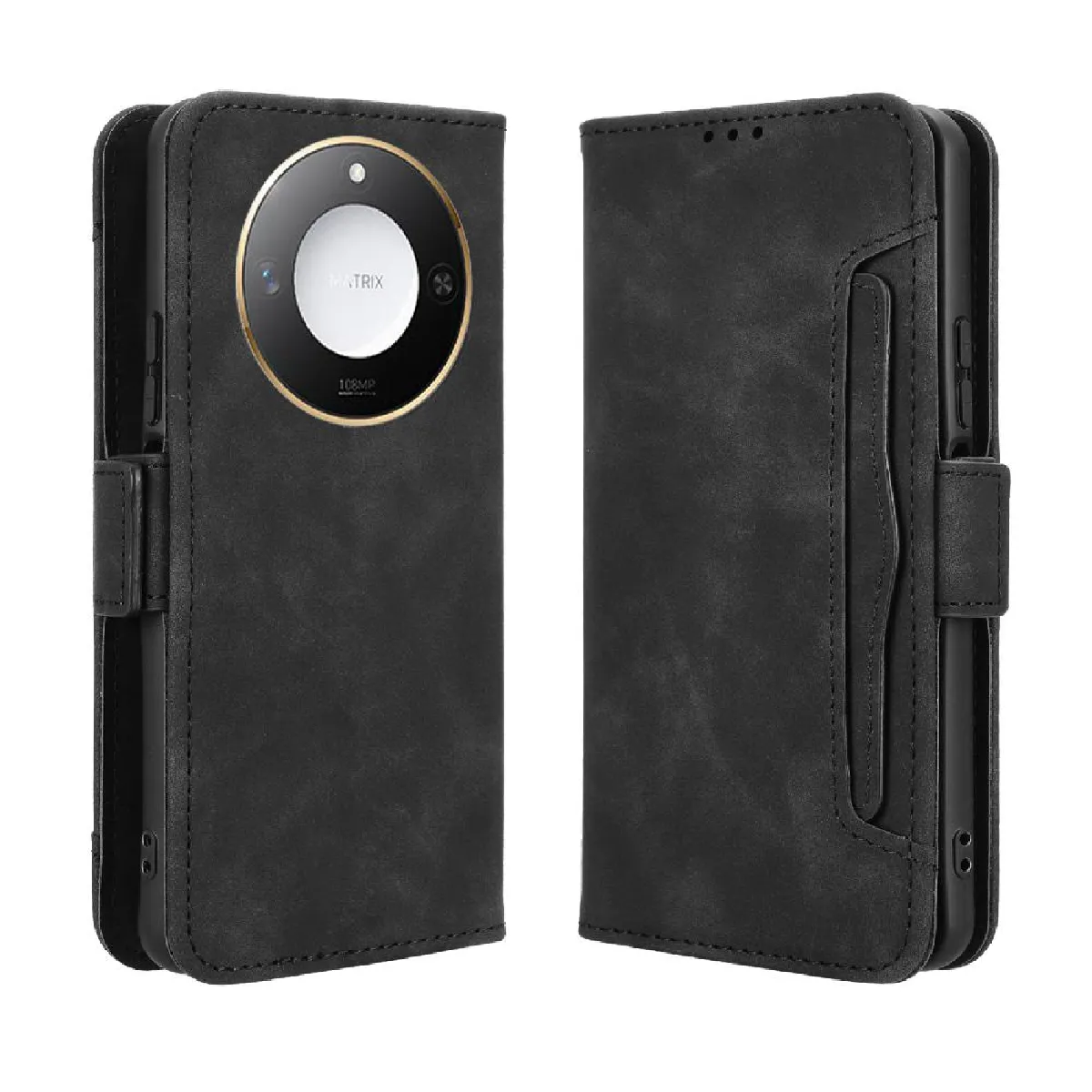 Générique Noir Étui Portefeuille Avec Béquille Honor X9c Smart