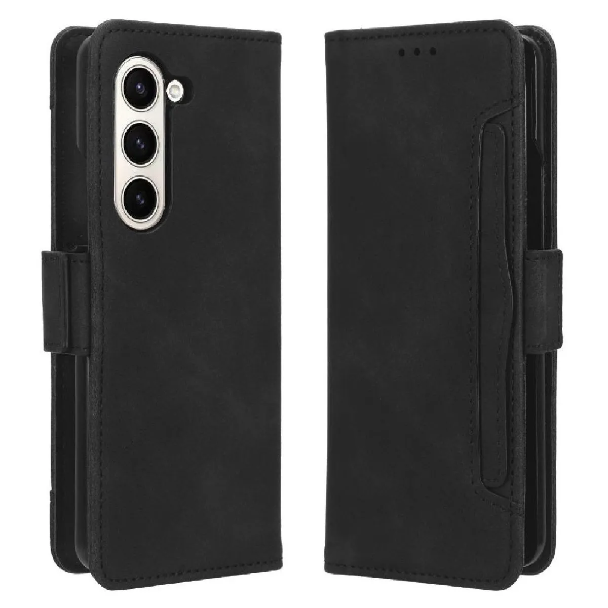 Générique Noir Coque Portefeuille Samsung Galaxy Fold 6