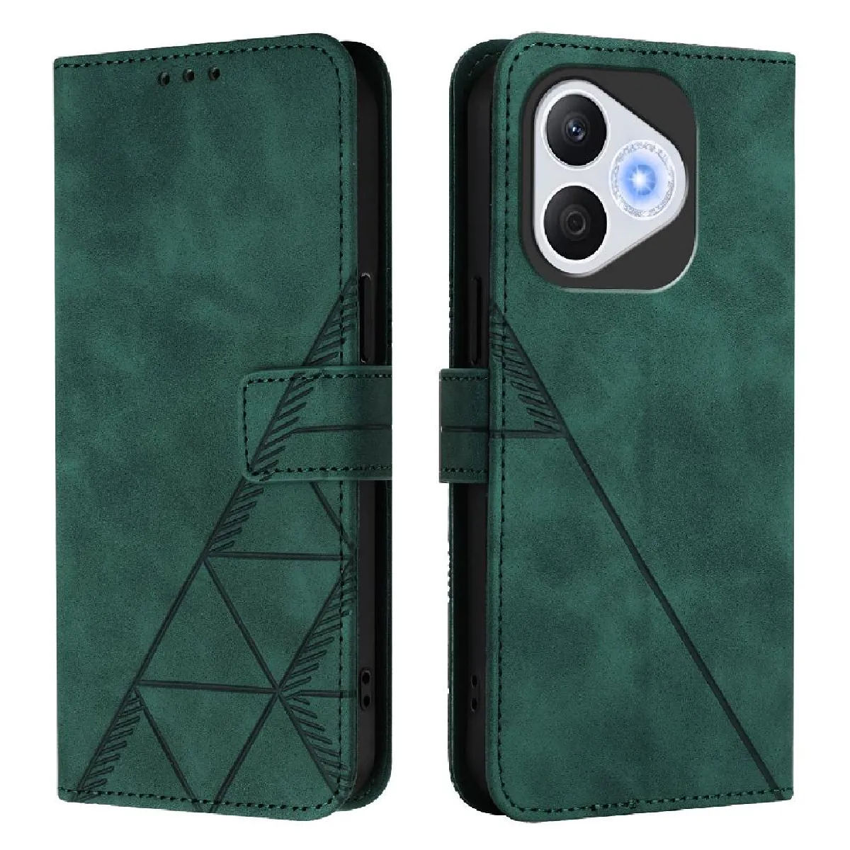 Générique Vert Coque Portefeuille Honor 400 Lite