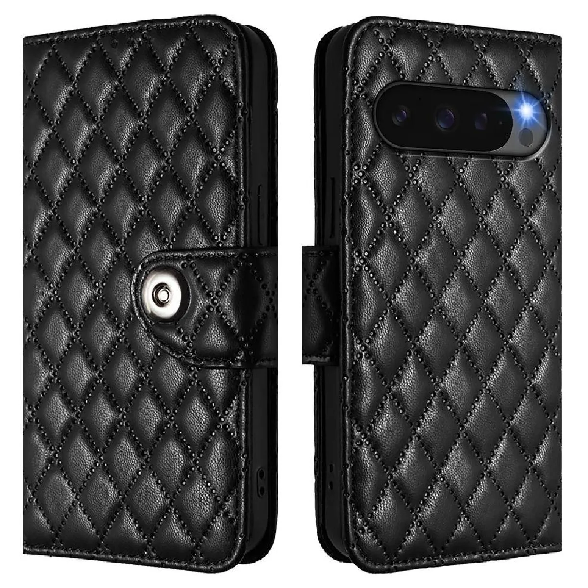 Générique Noir Coque Portefeuille Foxdock Google Pixel 10 Pro Xl 5G