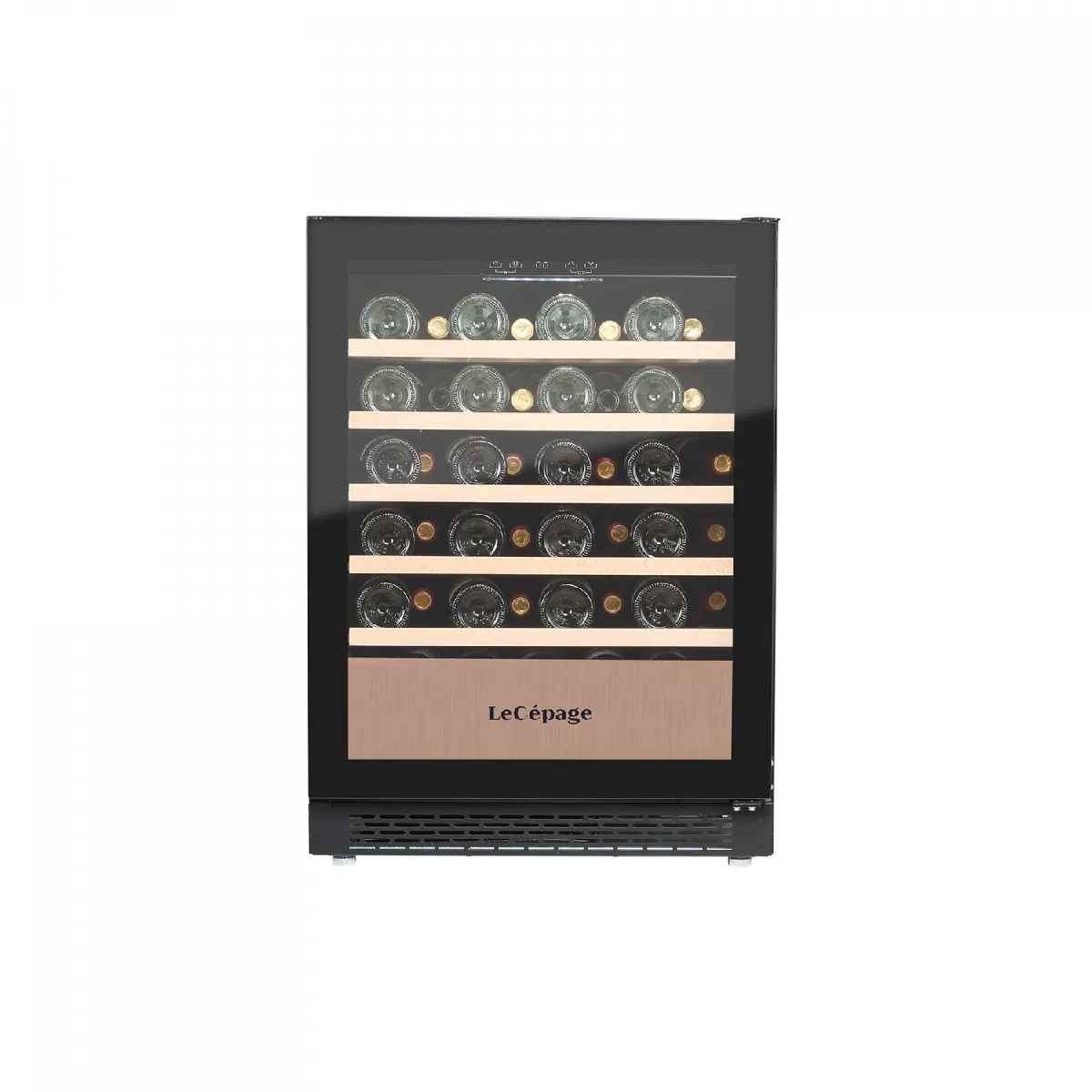 Cave &agrave; vin de service encastrable lec&eacute;page agj52vnbu 52 bouteilles 140 litres mono-zone 