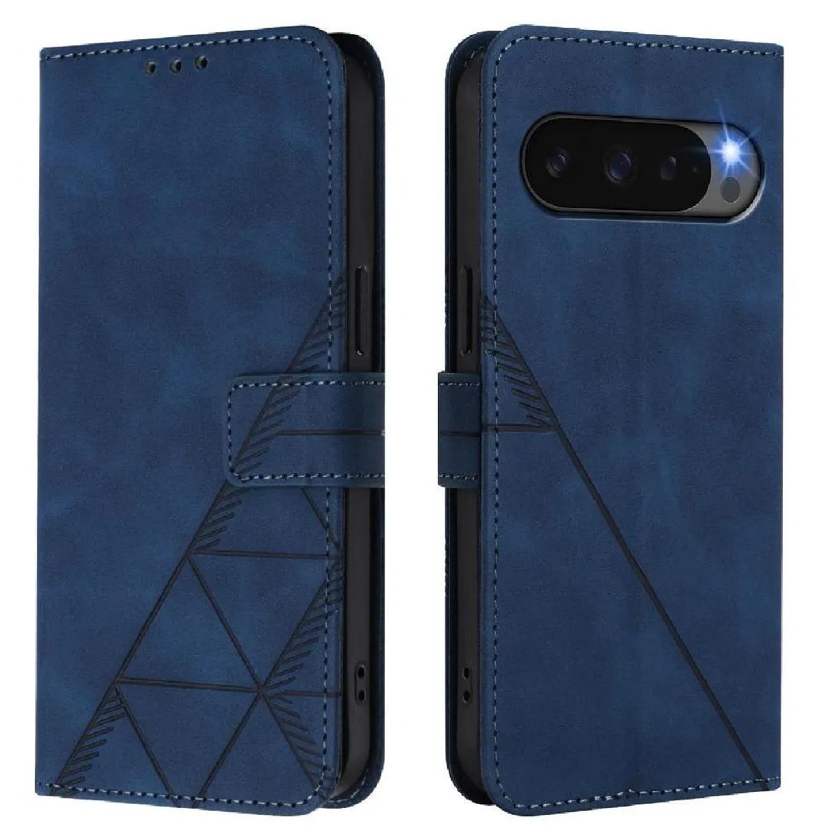 Générique Bleu Coque Portefeuille Google Pixel 10 Pro