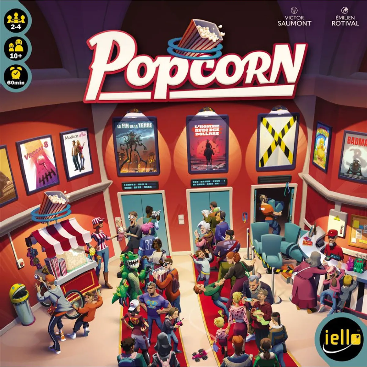 IELLO Popcorn Jeu de soci&eacute;t&eacute; Bag-building & placement d'ouvriers 2-4 joueurs