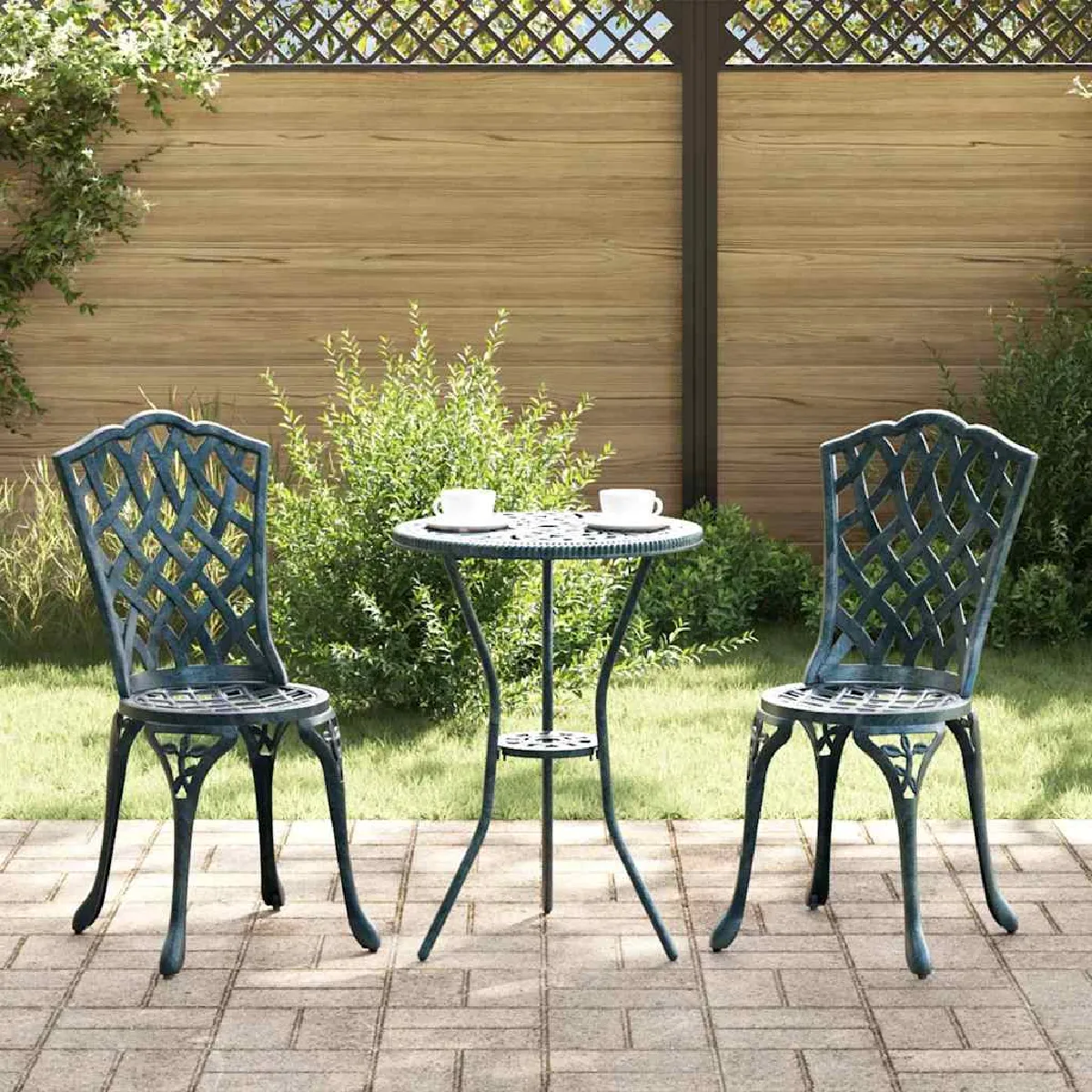 vidaXL Ensemble Bistro de Jardin 3 pcs