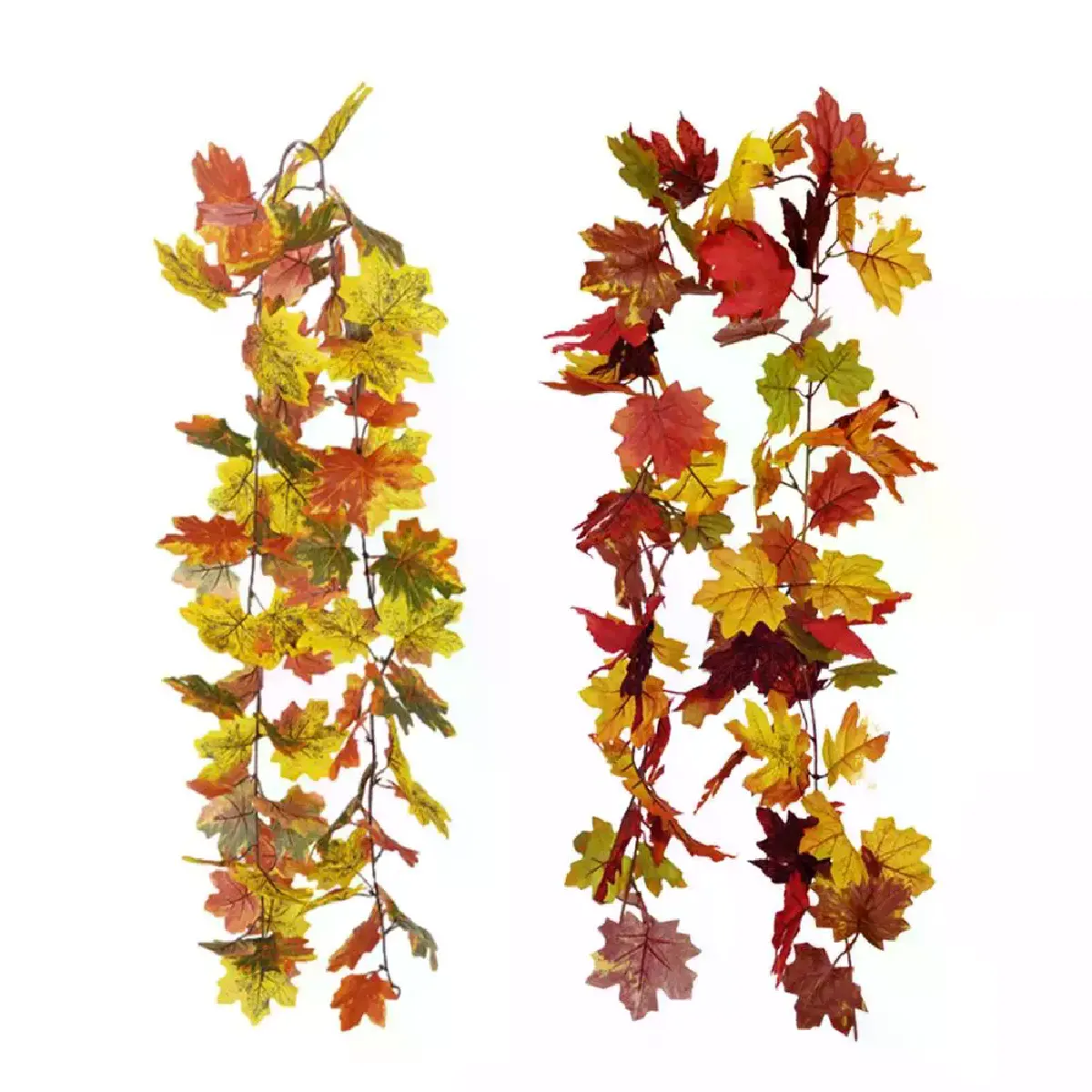 Guirlande de Feuilles d'Érable Artificielles 175 cm