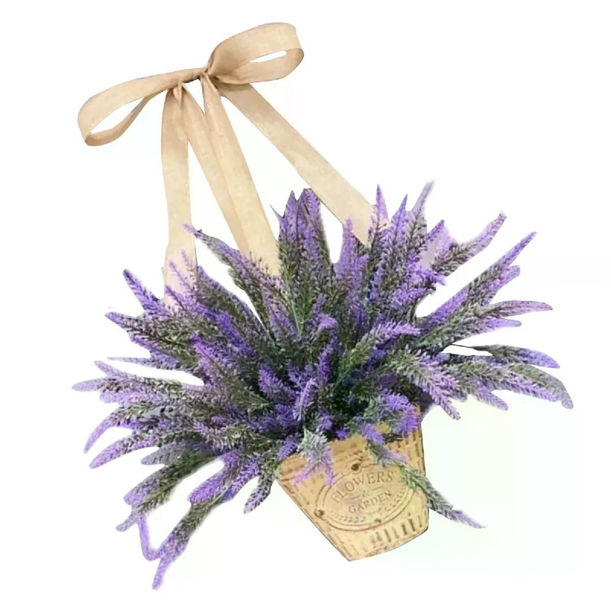 Couronne de lavande artificielle - vue 2