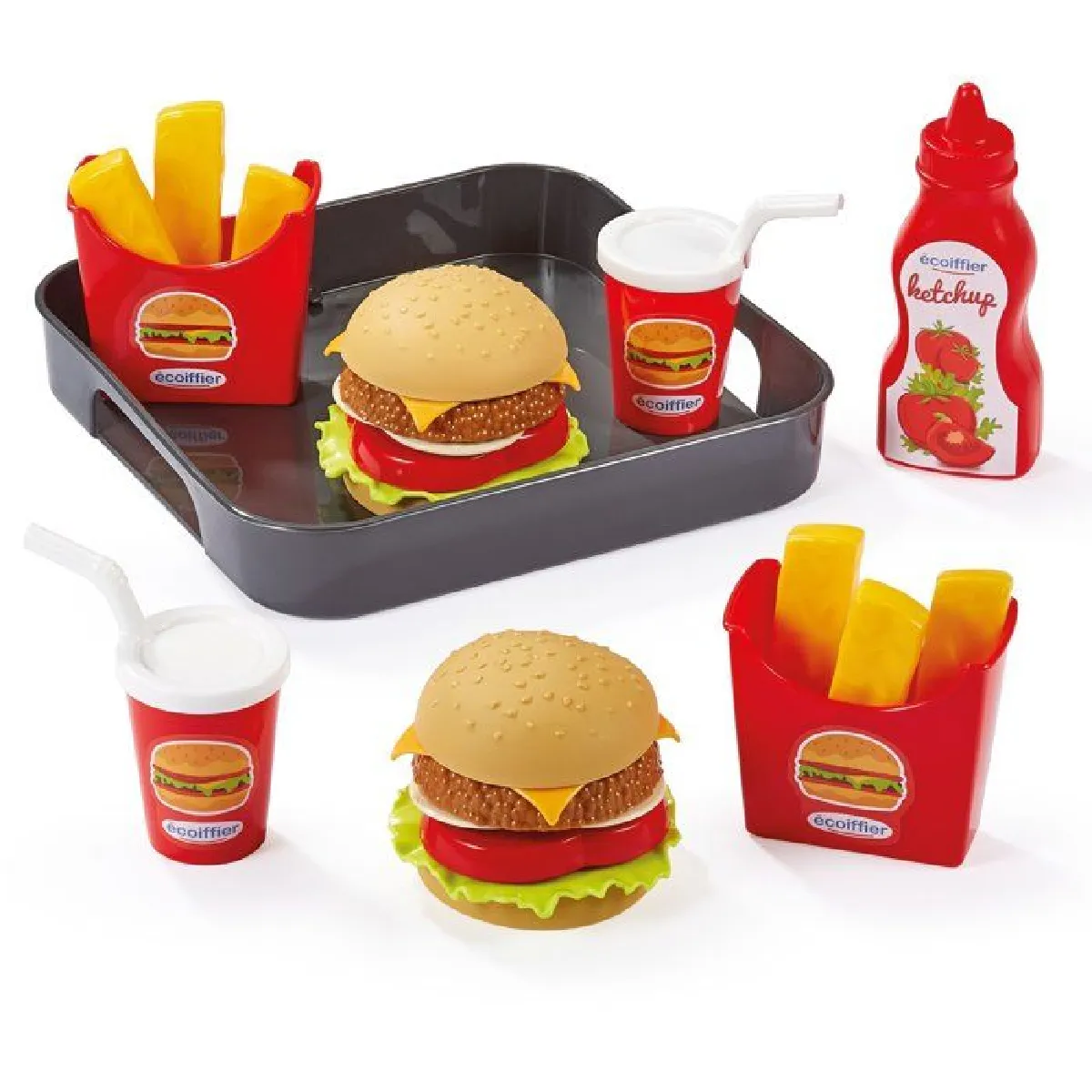 Ecoiffier Jeu D'imitation Plateau Hamburger 19,5 Cm - Image 4