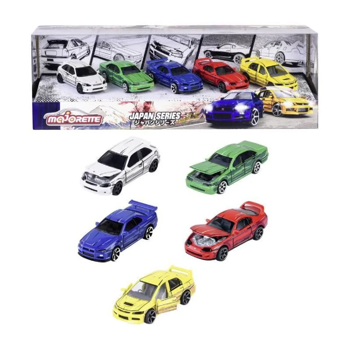 Majorette Collection Premium Japan Serie Coffret 5 véhicules en métal 212051031 - vue 2