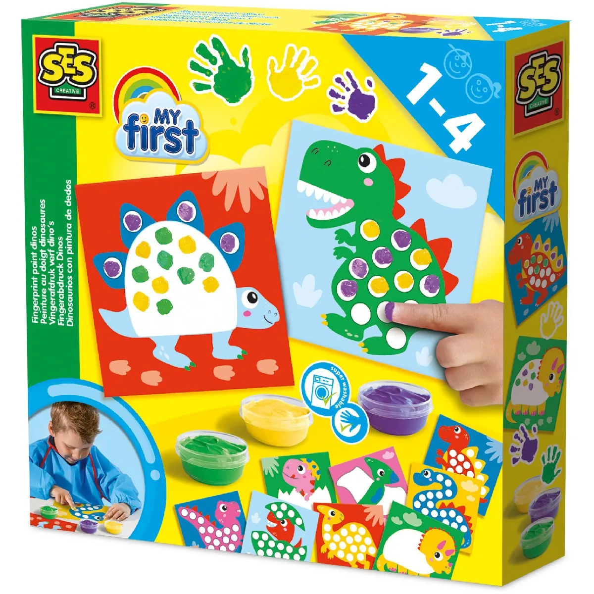 Ses Creative Coffret Peinture Doigts Dinosaures