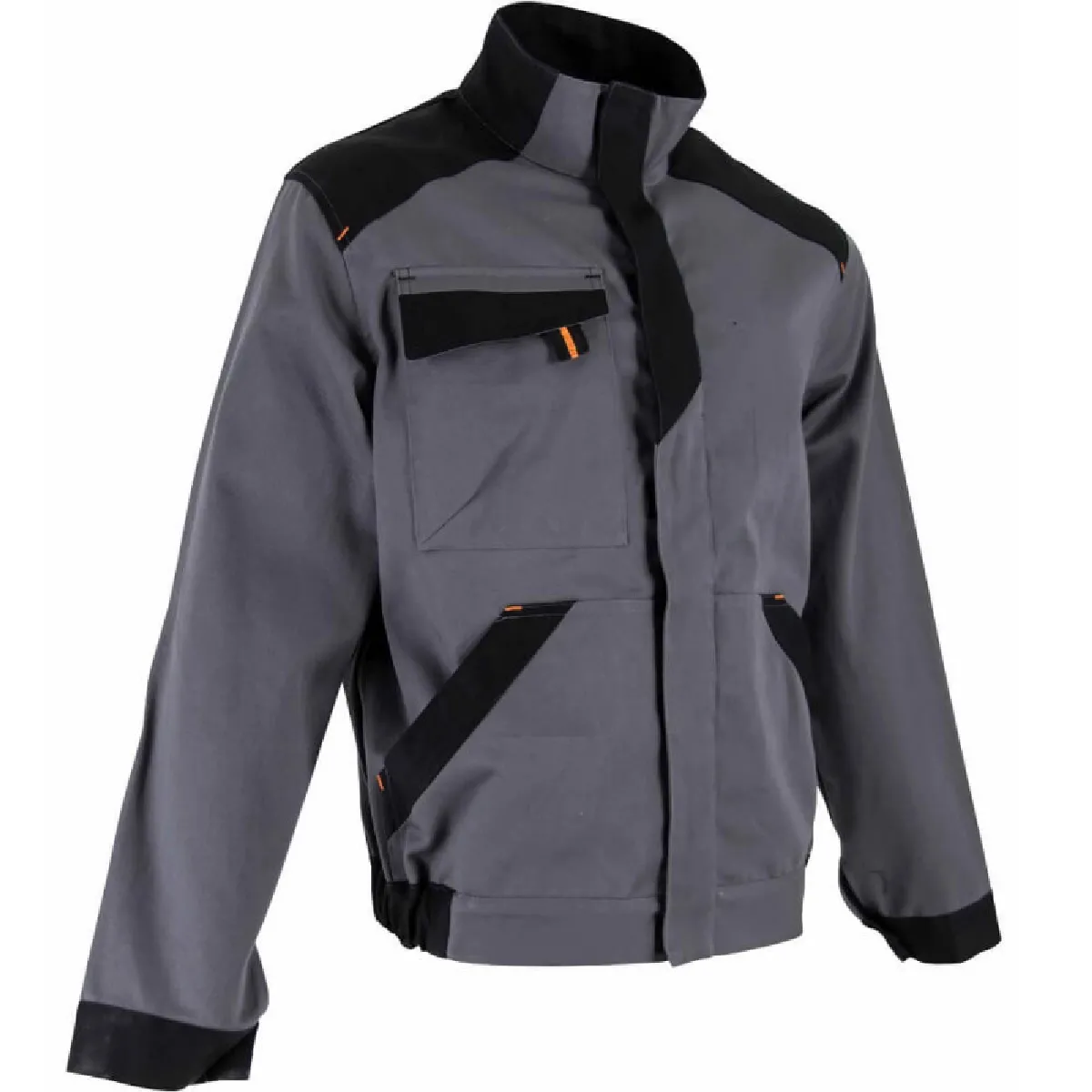 Lma Veste de travail bicolore multipoches - Gris/Noir