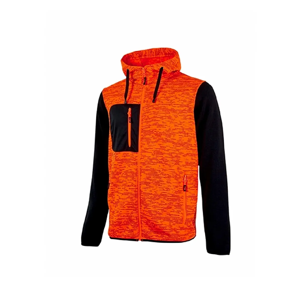 U-Power Gilet de travail Sweat RAINBOW - Orange Fluo