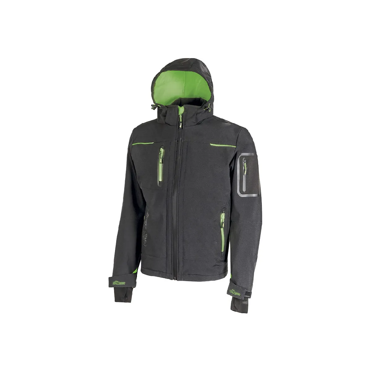 U-Power Veste de travail softshell SPACE Gris/Vert