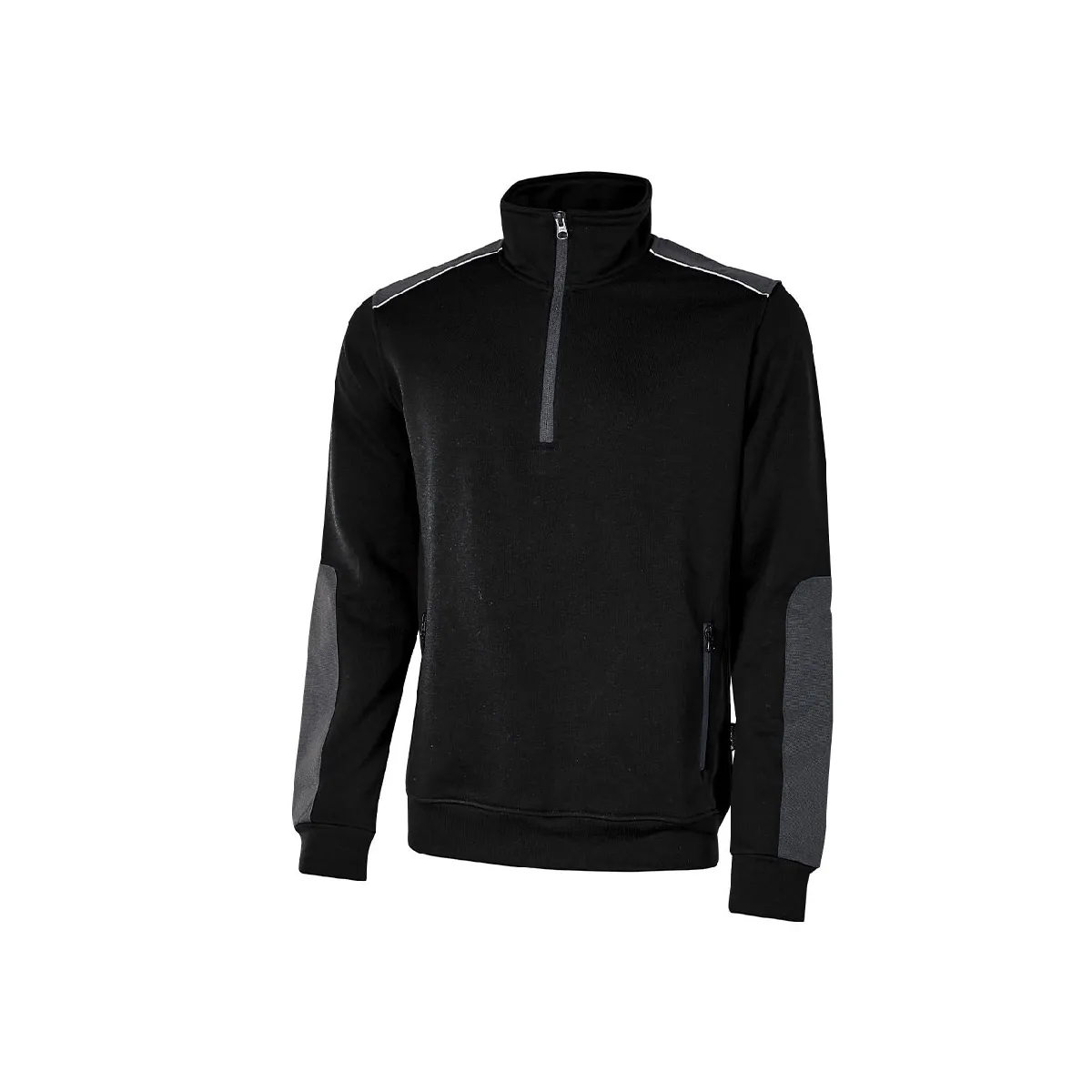 U-Power Gilet de Travail Sweat CUSHY - Black Carbon