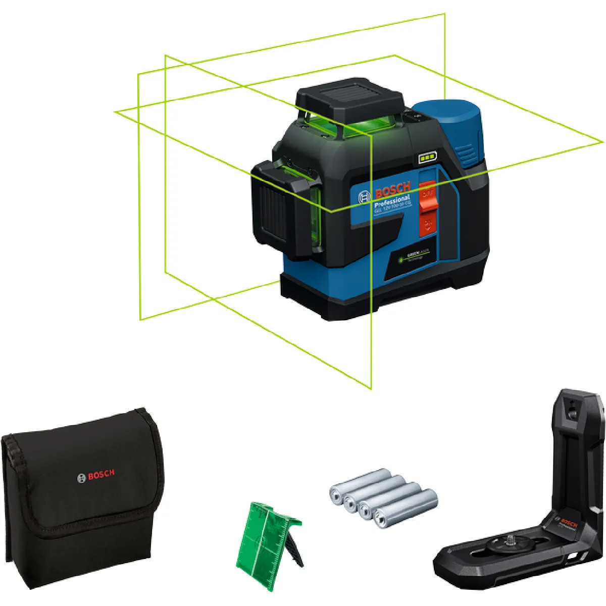 Laser lignes 12V GLL 12V 100 33 CG Version piles 0601065400 Bosch - vue 3