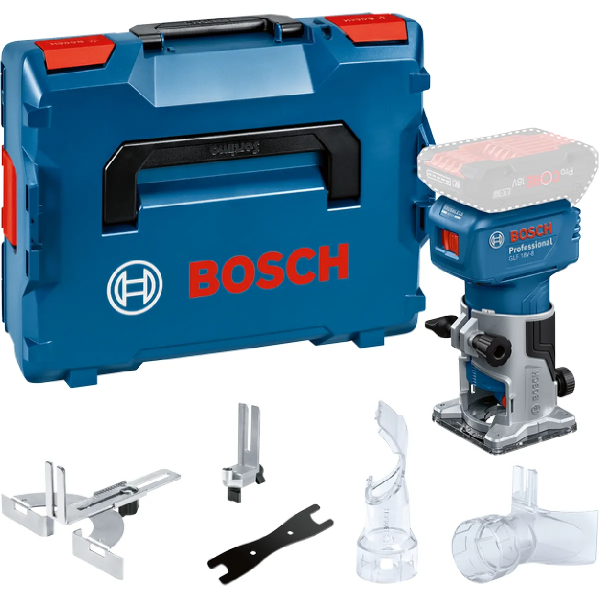 Affleureuse Bosch GLF 18V-8 – 18V, Moteur Sans Charbon, Machine Seule - vue 2