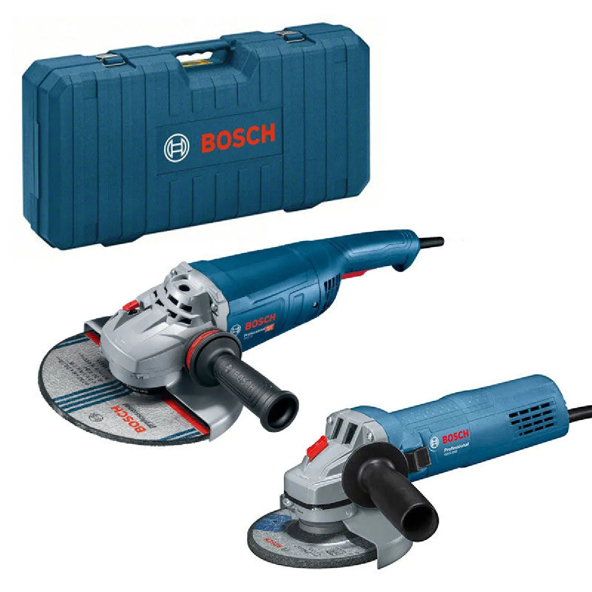 Set de meuleuses d'angle BOSCH 06018C1109 230mm et 125mm En coffret - vue 2