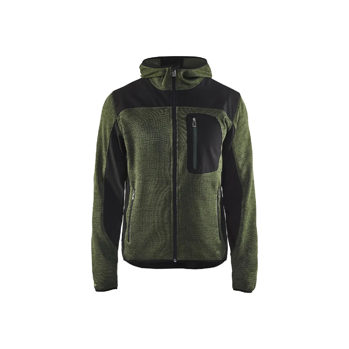 Blaklader Veste tricotée à capuche Vert armée/Noir Blaklader Veste tricotée à capuche Vert armée/Noir