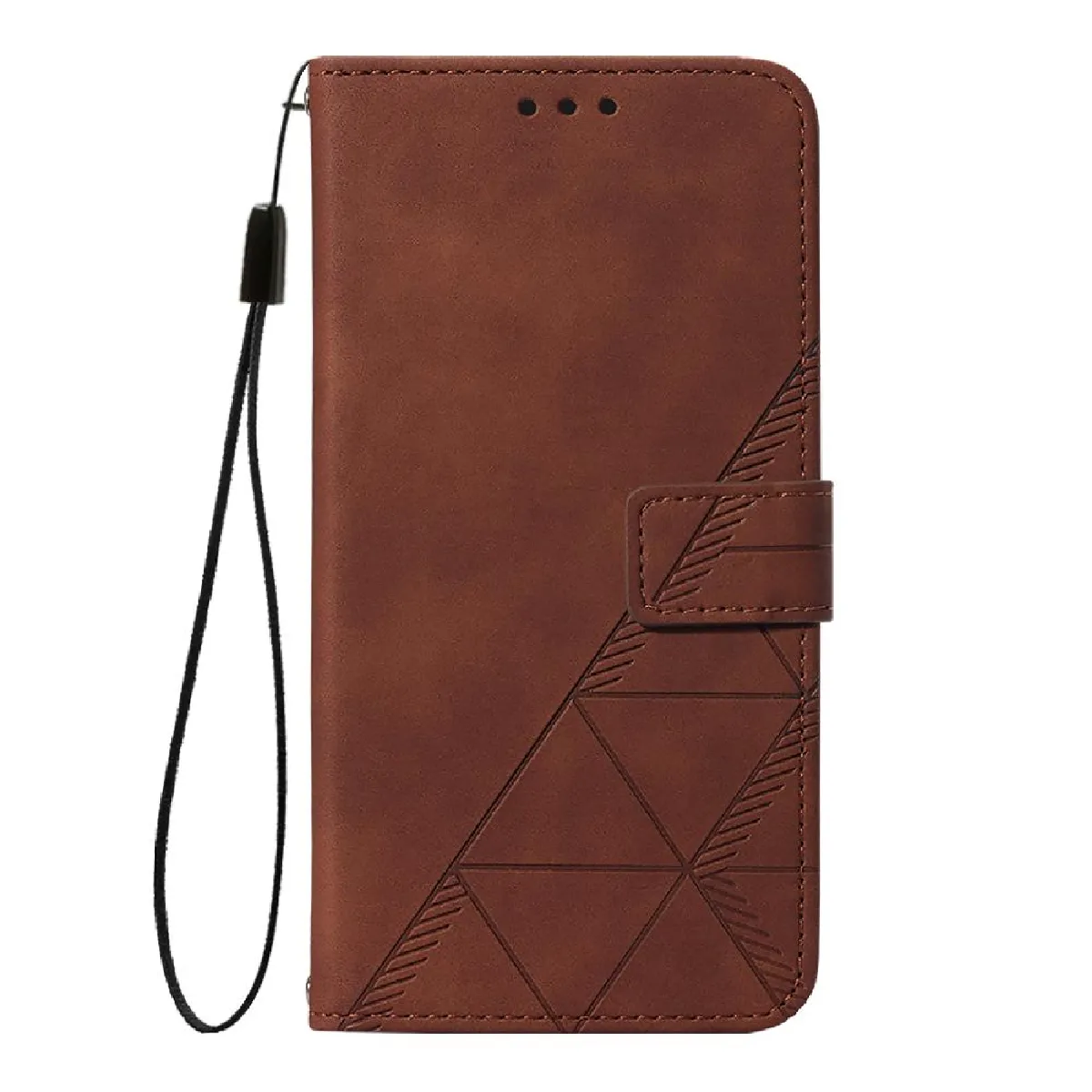 Générique Marron Étui Portefeuille Avec Dragonne Détachable Apple Iphone 16E