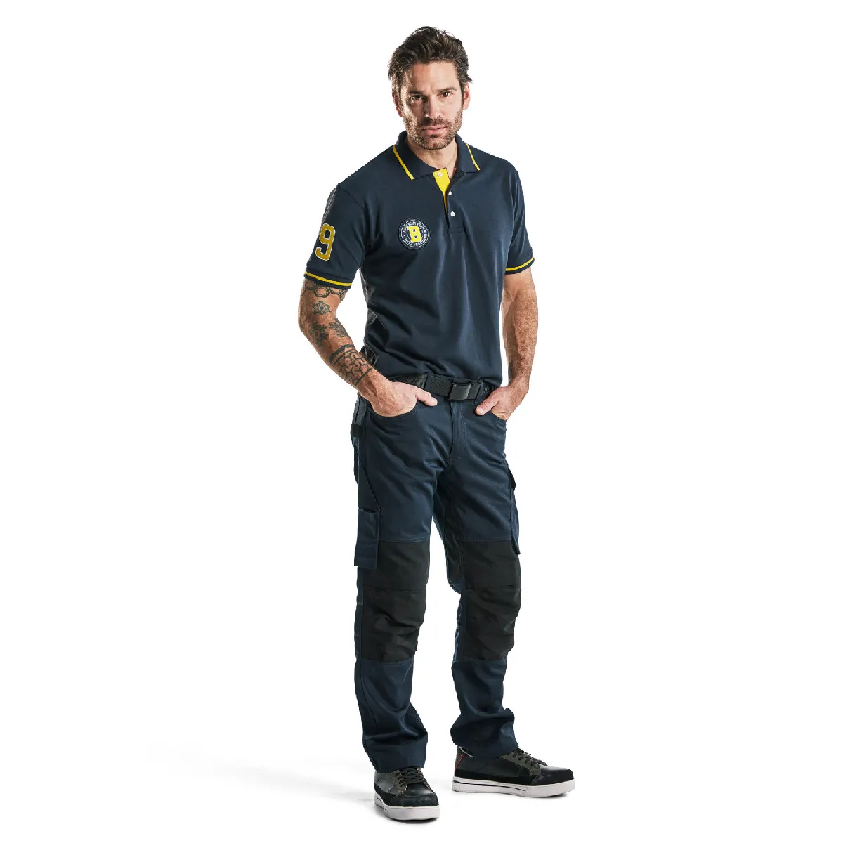 Blaklader Pantalon maintenance +stretch - Marine foncé/Noir