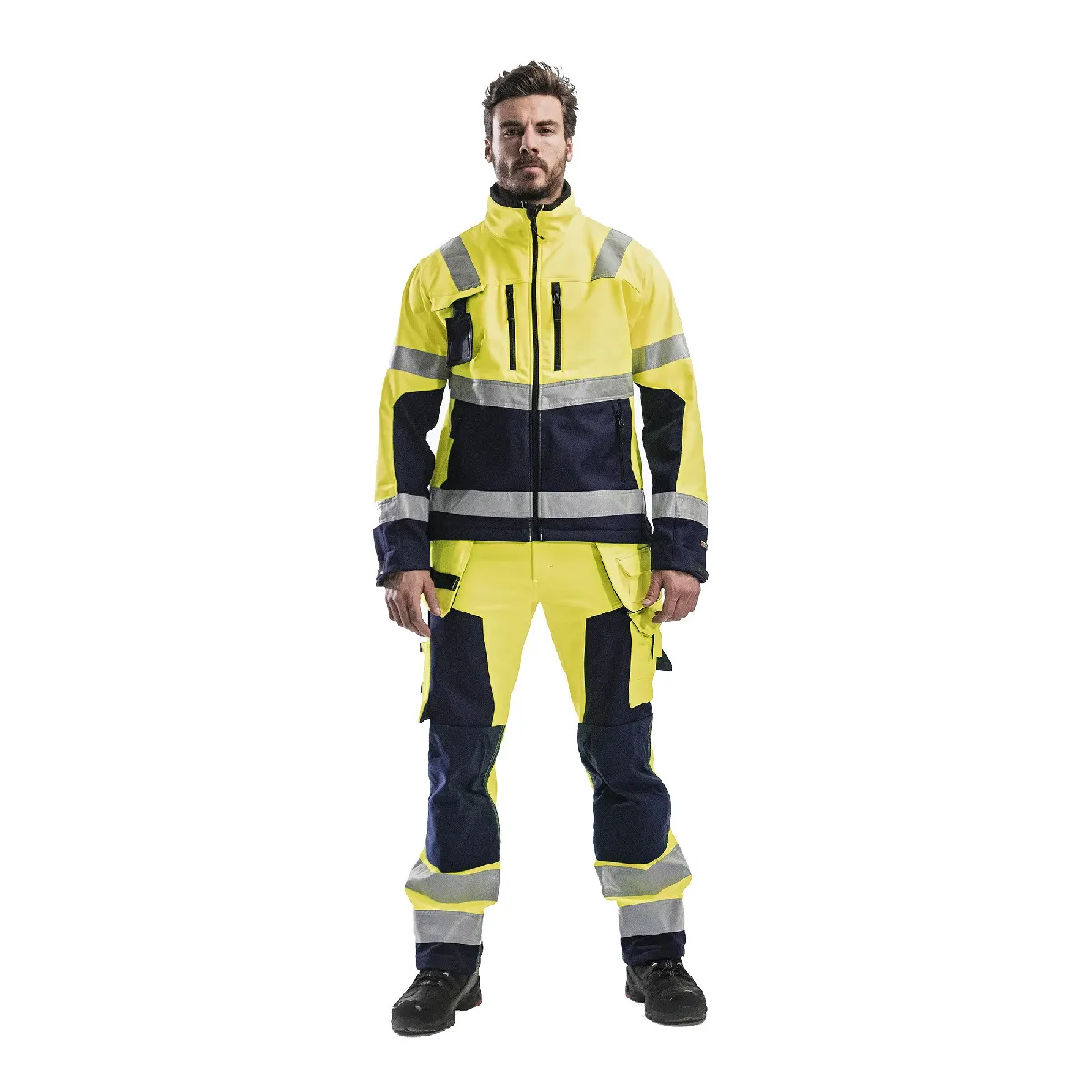 Blaklader Pantalon Artisan Softshell Haute Visibilité fluo - vue 4