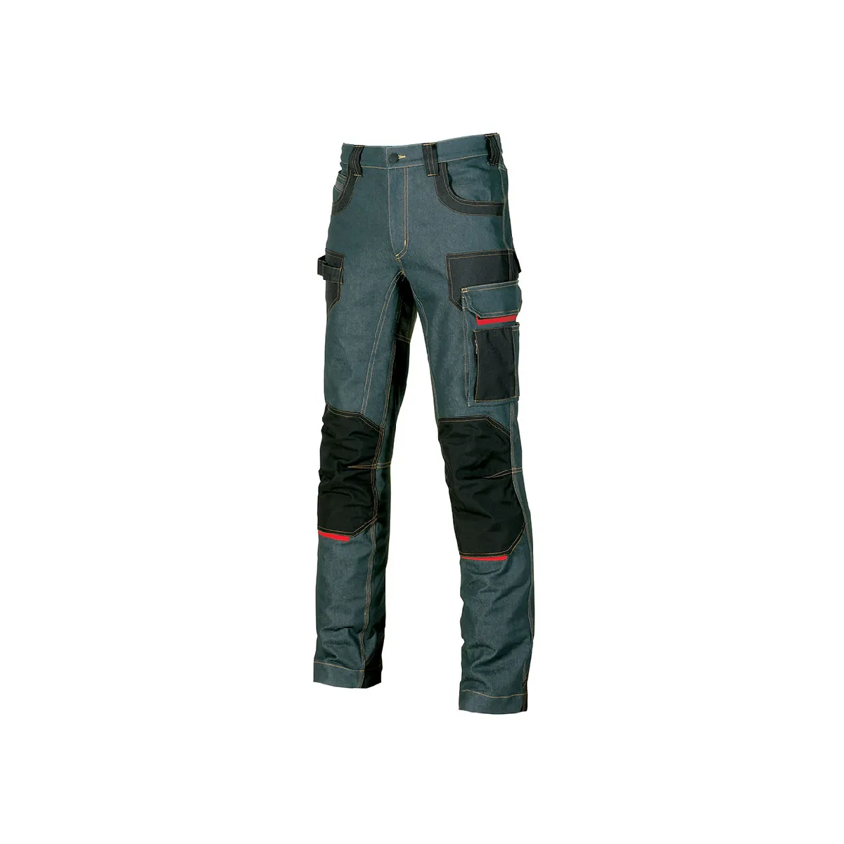 U Power Pantalon de travail Jean PLATINUM BUTTOM EX069RJ