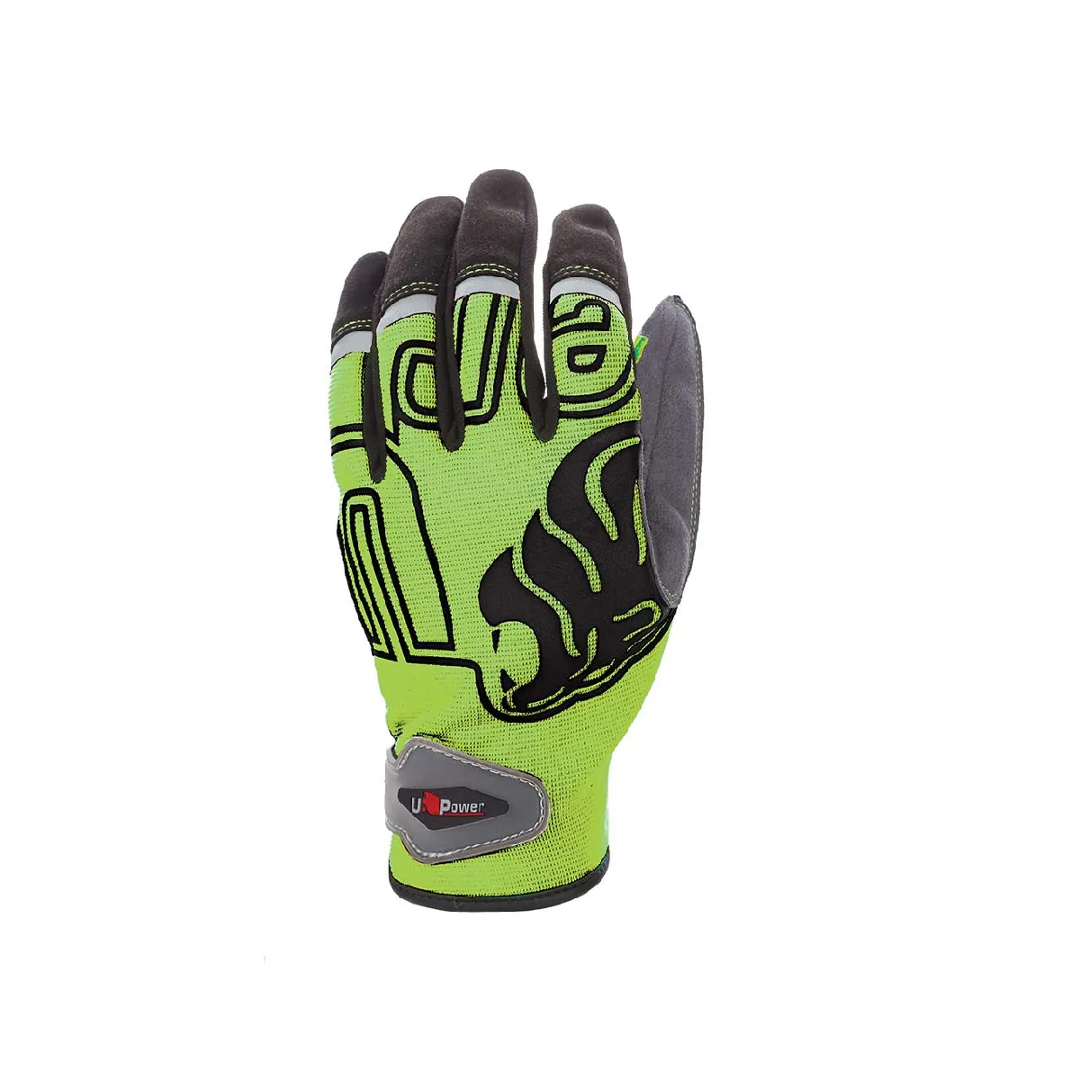 U Power Gants de travail Niko Jaune Fluo Lot de 3 - vue 4