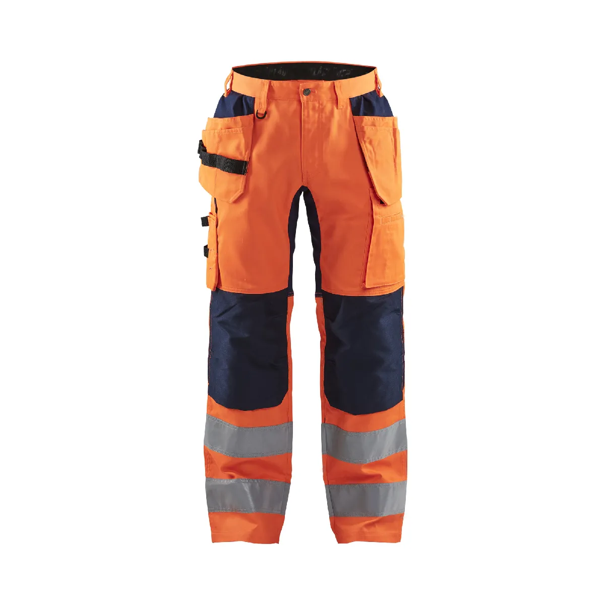 Blaklader Pantalon artisan haute visibilité 155218115389 - Orange fluo/Marine