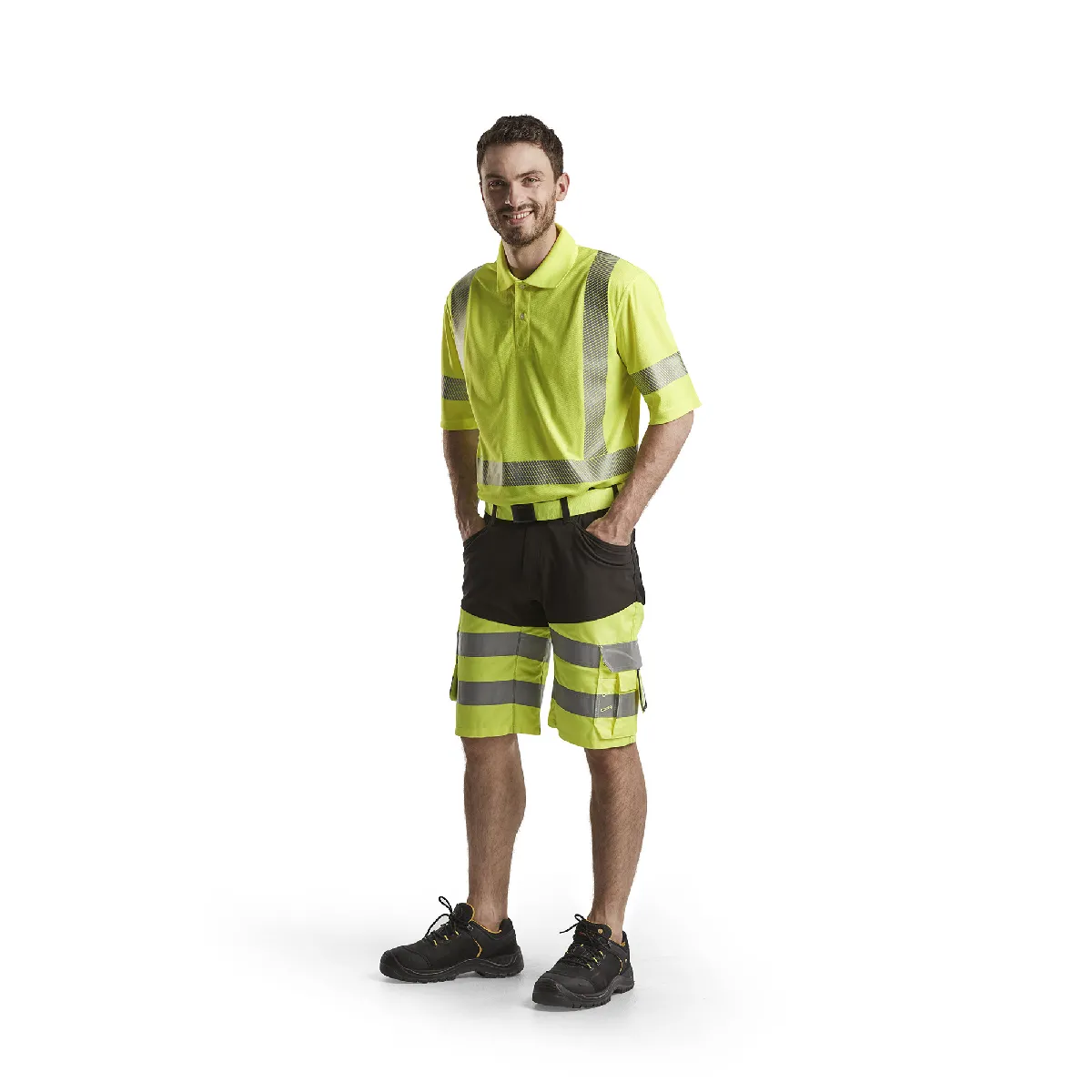 Blaklader Short haute visibilité +stretch Jaune fluo - vue 5